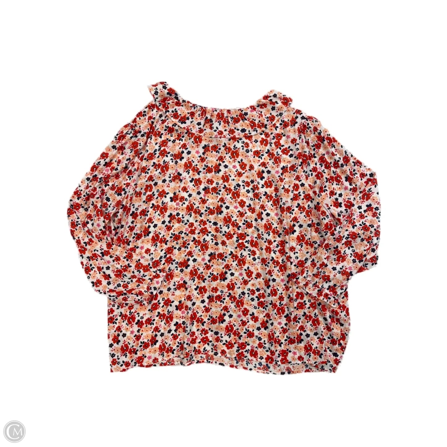 Top Long Sleeve By Croft And Barrow In Floral Print, Size: 6