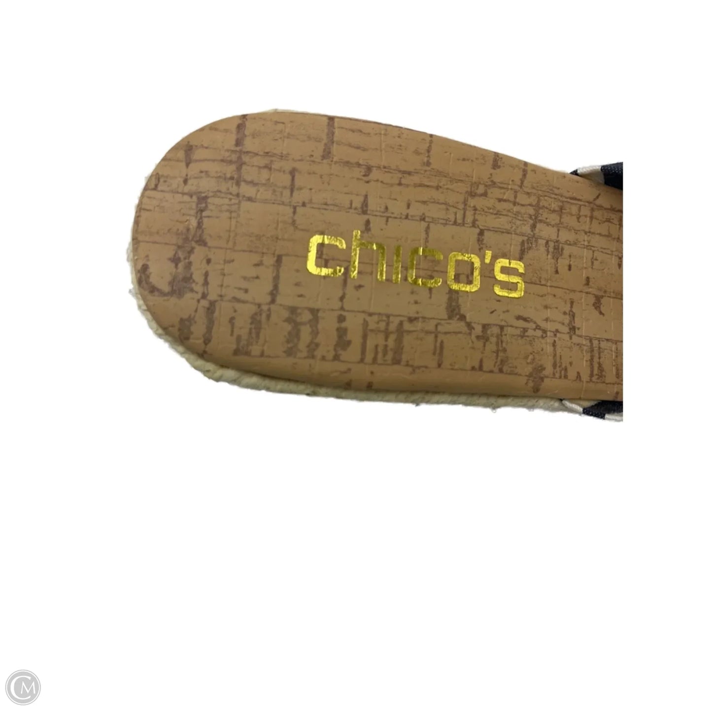 Sandals Heels Block By Chicos In Tan, Size: 9