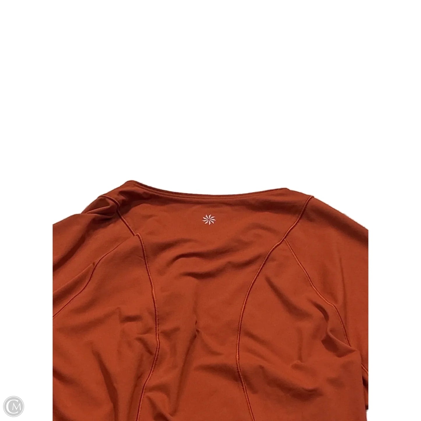 Athletic Top Short Sleeve By Athleta In Orange, Size: M