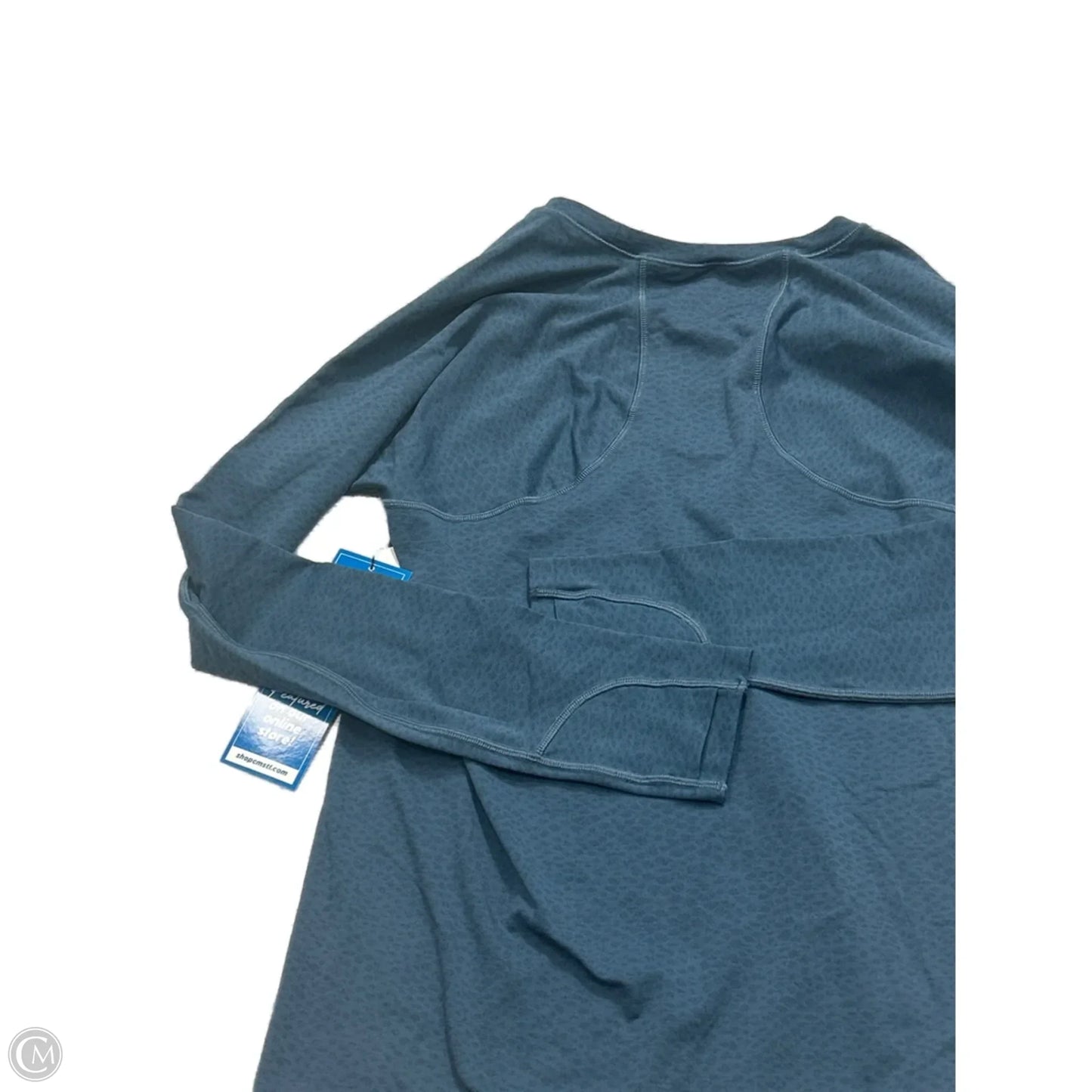 Athletic Top Long Sleeve Crewneck By Athleta In Blue, Size: L