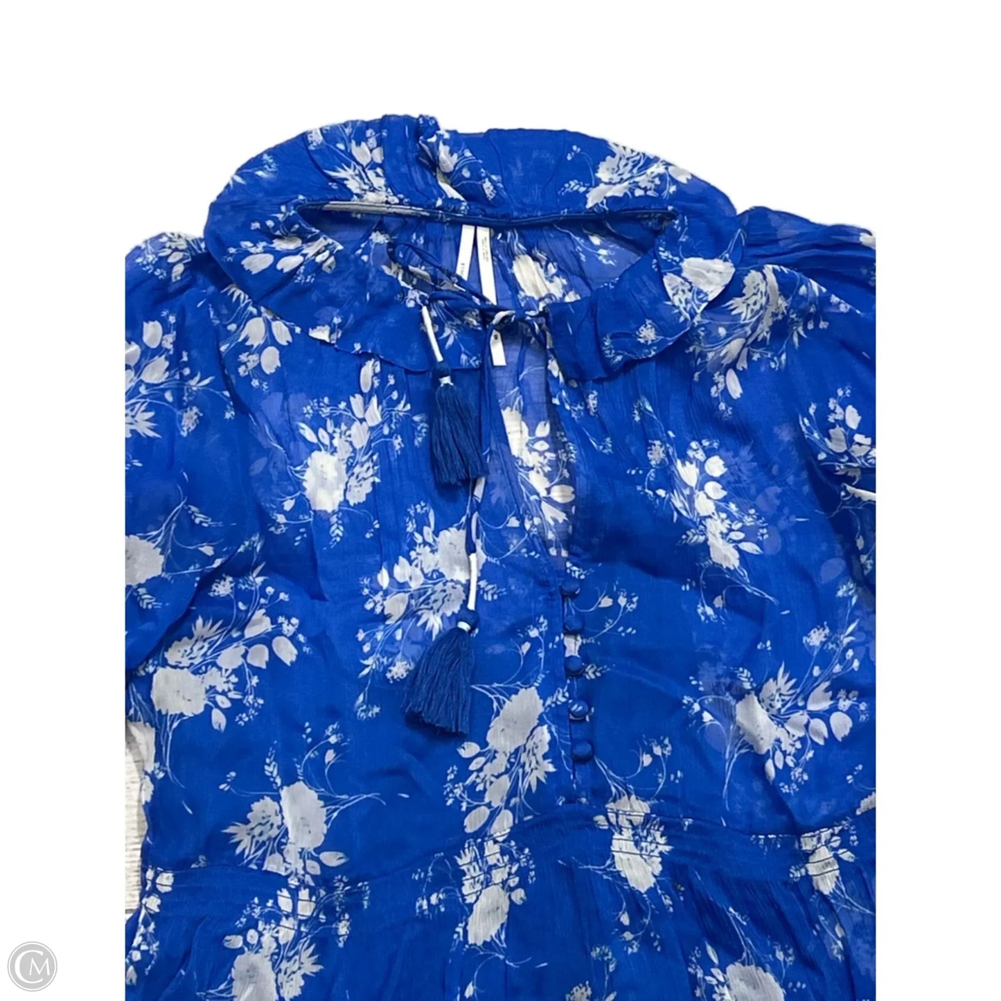 Dress Casual Maxi By Anthropologie In Blue, Size: Xs