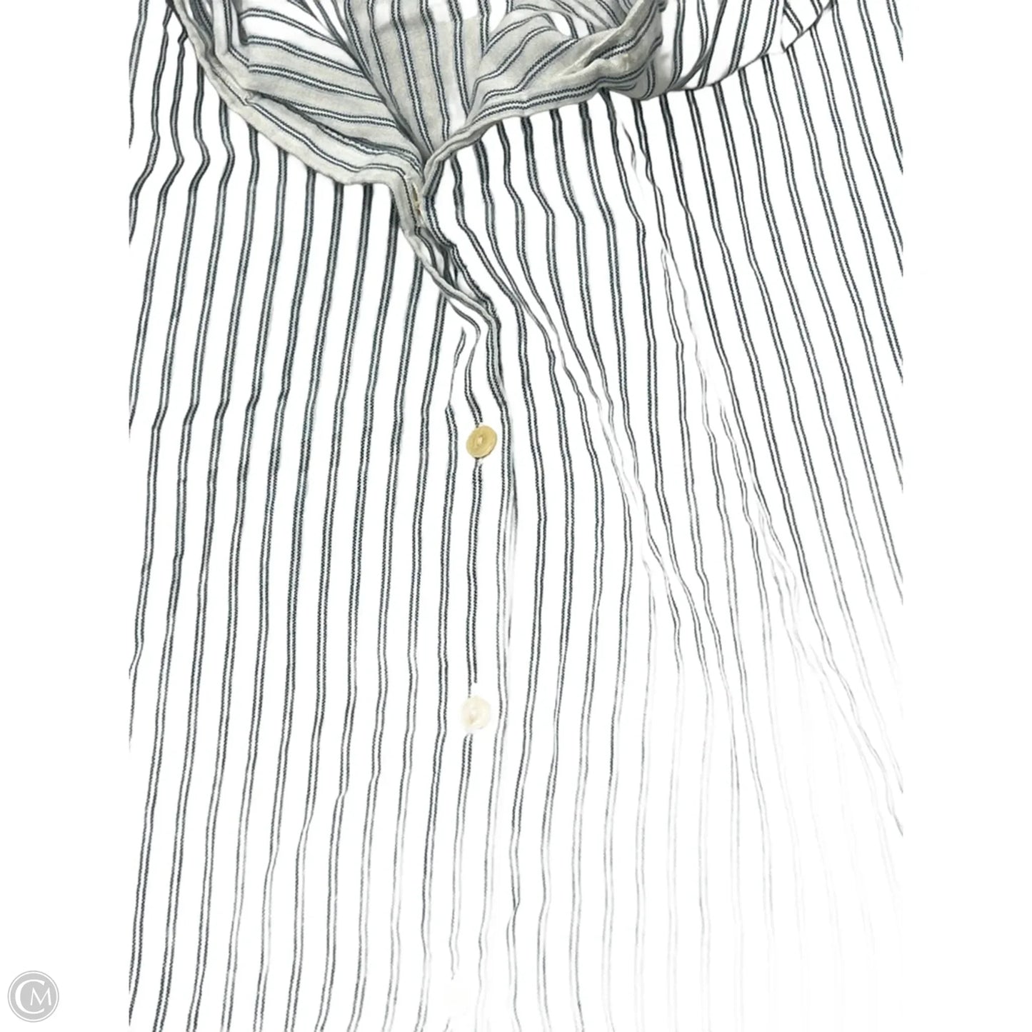 Top Short Sleeve By Madewell In Striped Pattern, Size: Xs