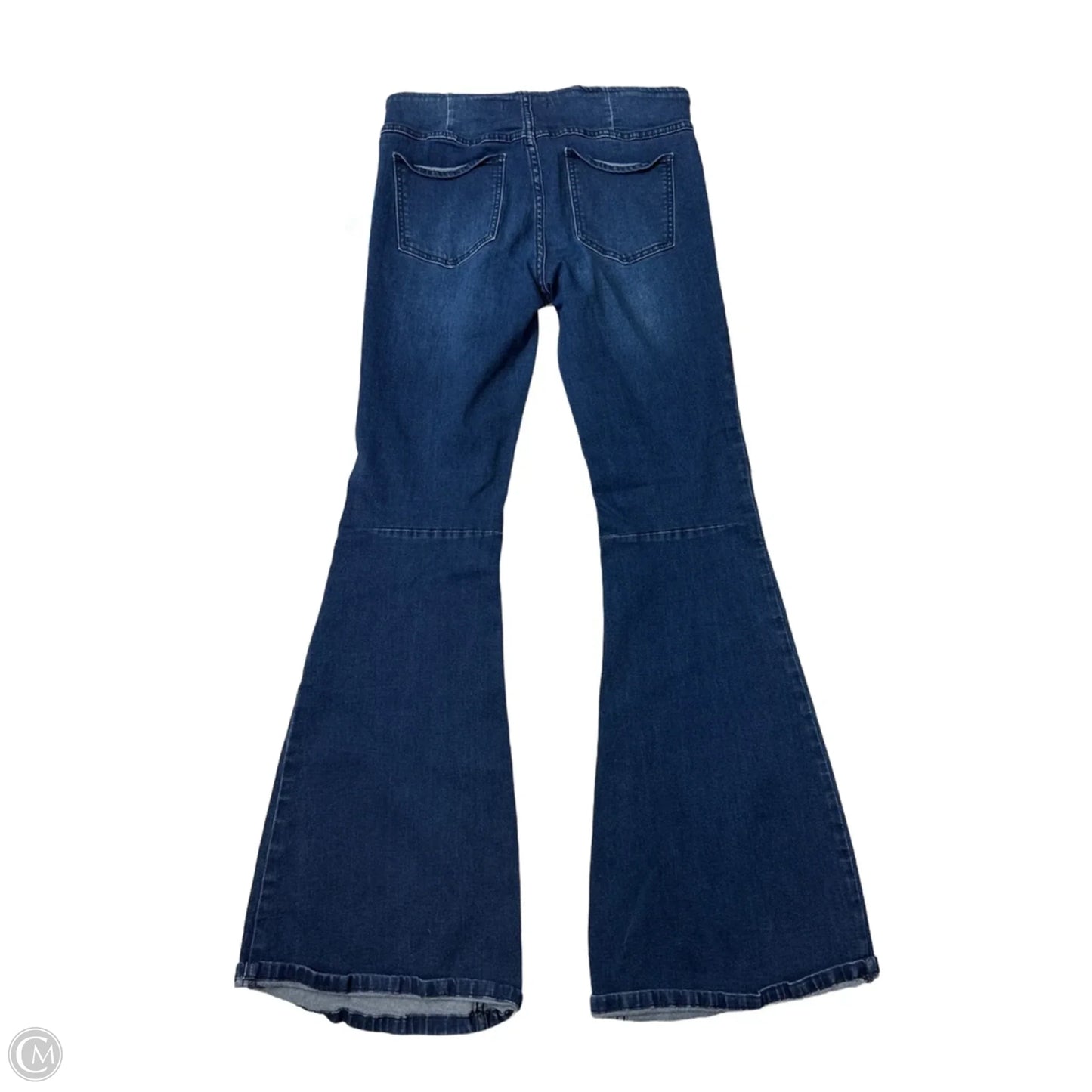 Jeans Flared By Free People In Blue Denim, Size: 8