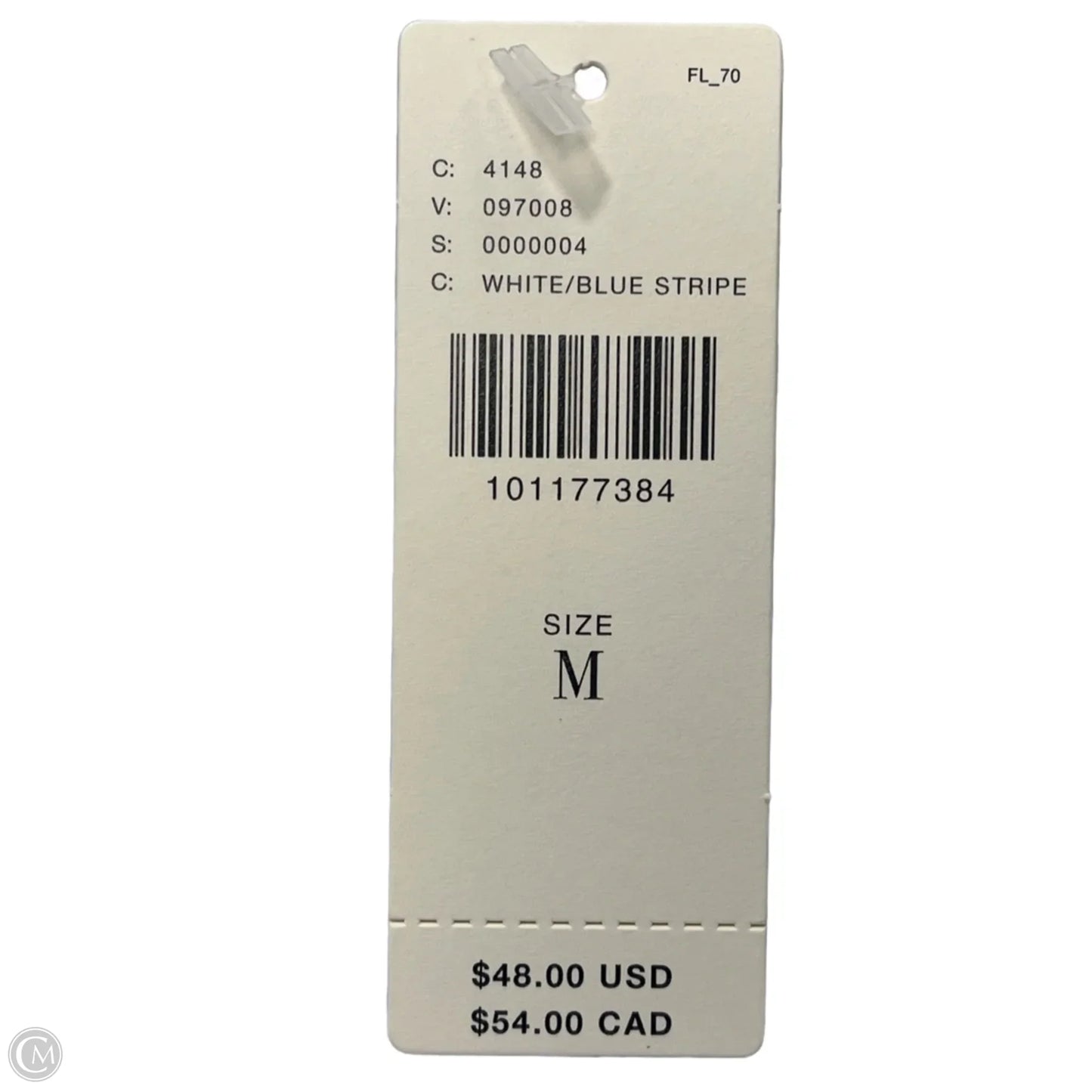 New! Top Sleeveless By Pilcro In Striped Pattern, Size: M