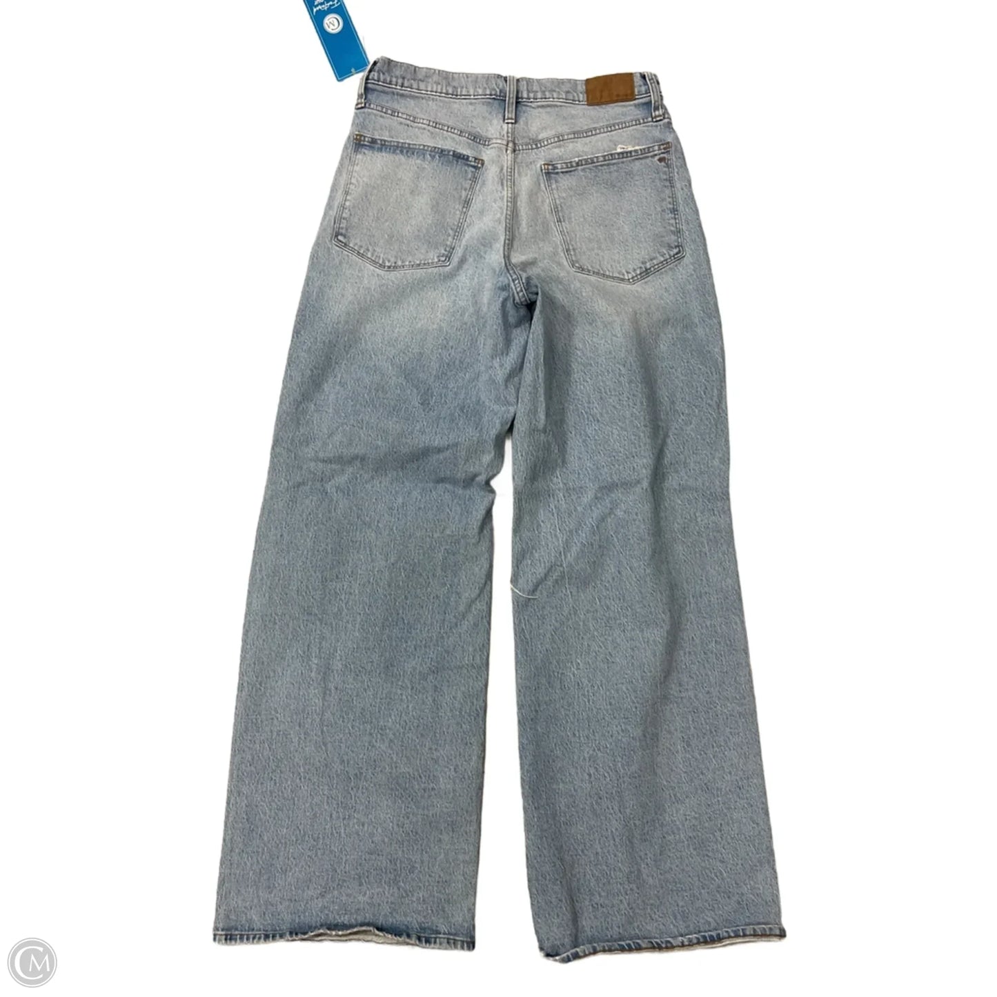 Jeans Wide Leg By Madewell In Blue Denim, Size: 10