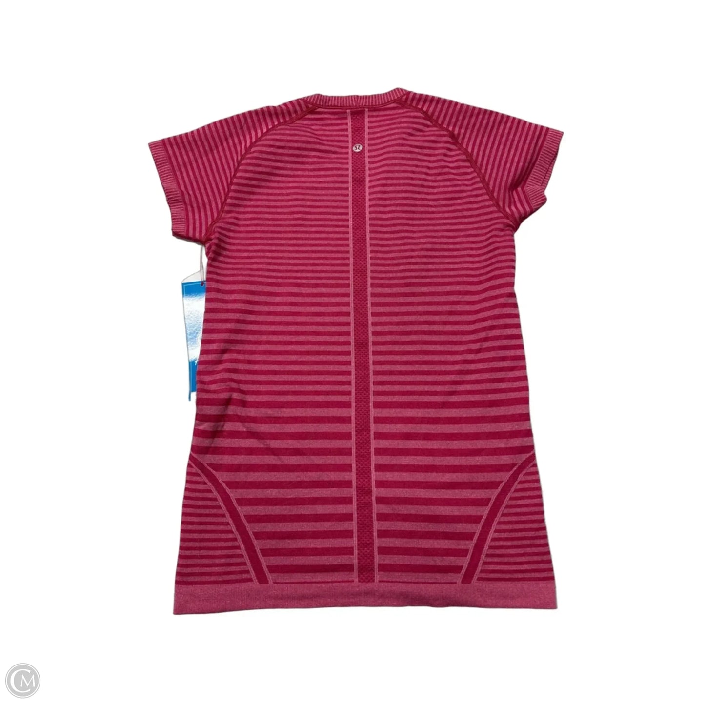 Athletic Top Short Sleeve By Lululemon In Pink, Size: M