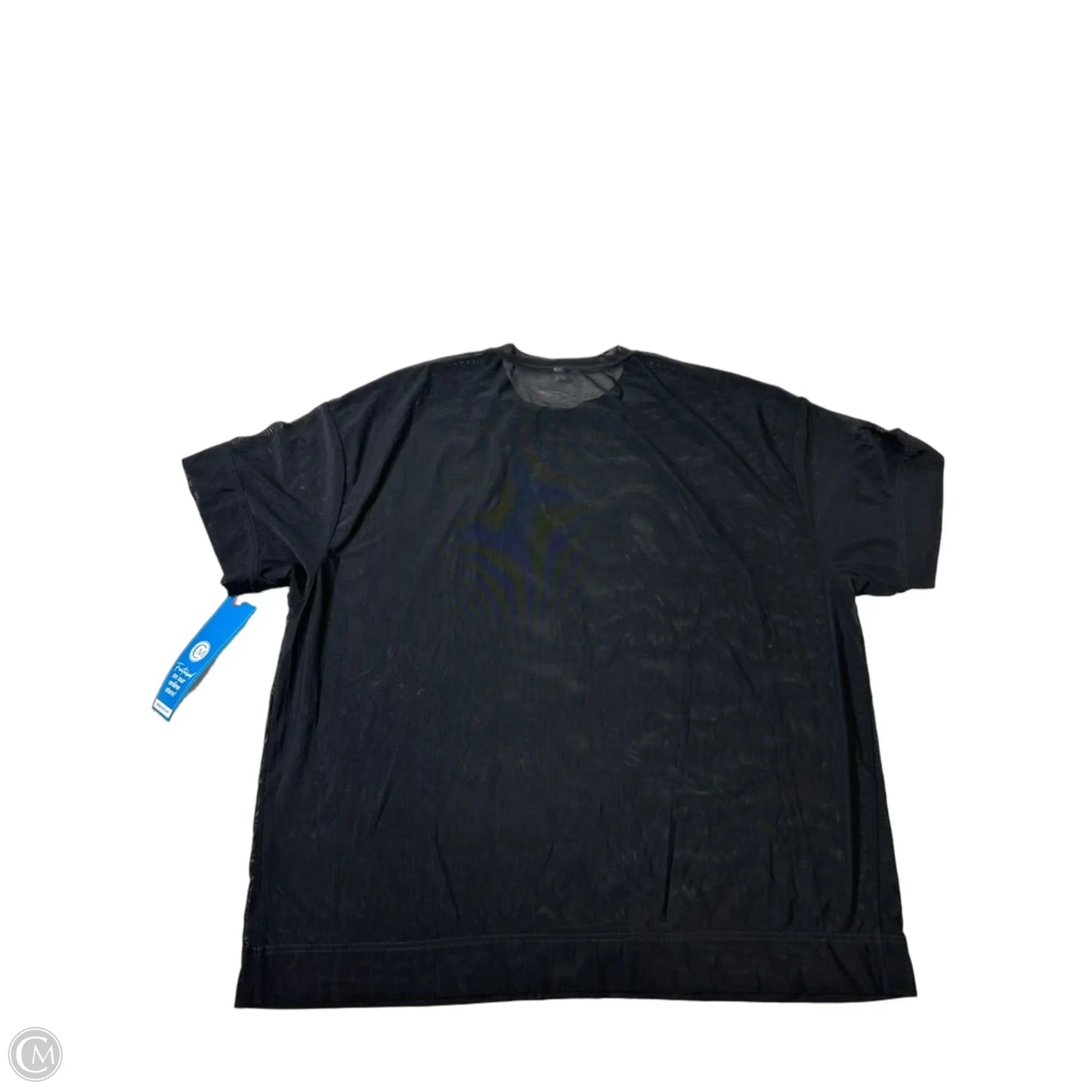 Athletic Top Short Sleeve By Athleta In Black, Size: L