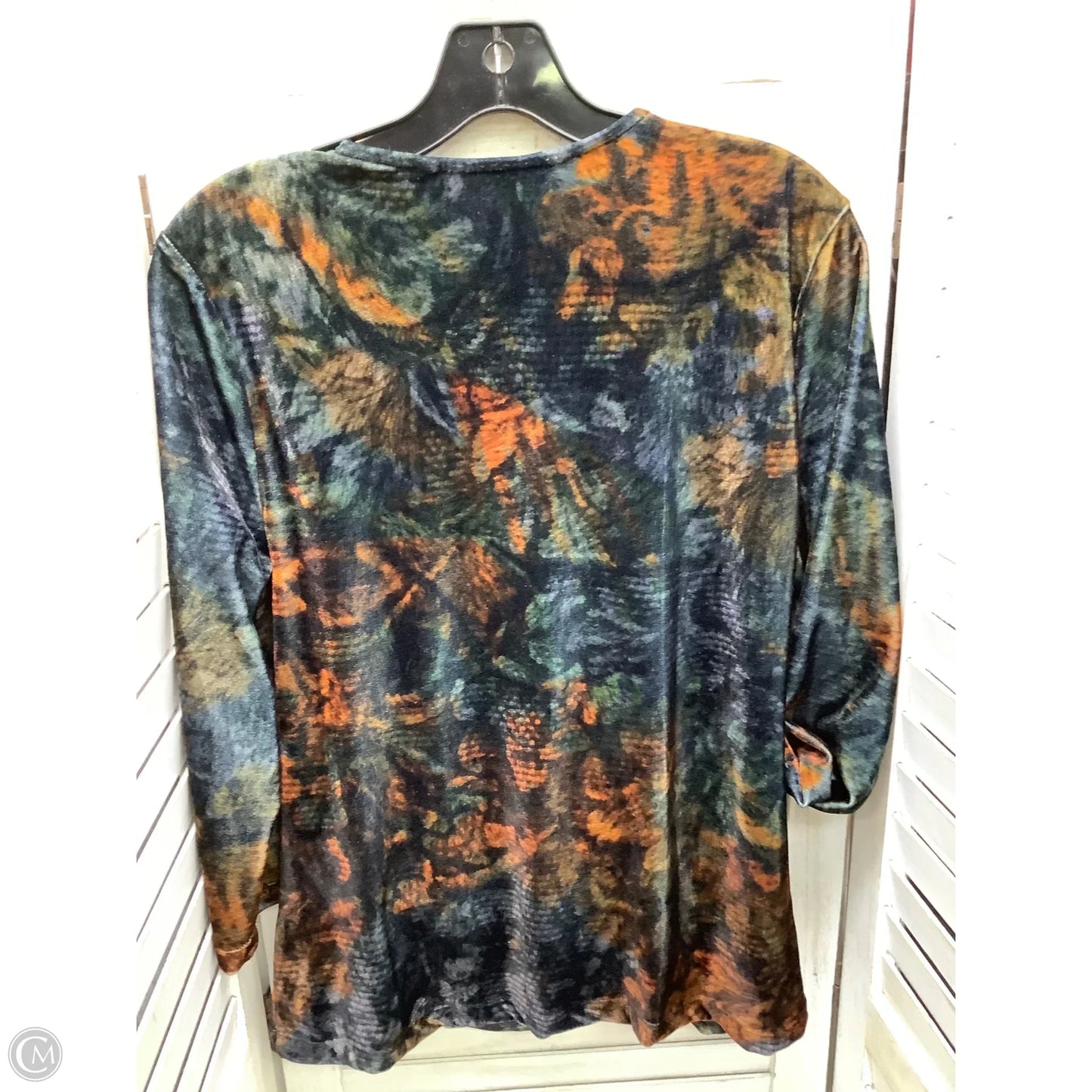 Top 3/4 Sleeve By Soft Surroundings In Multi-colored, Size: L