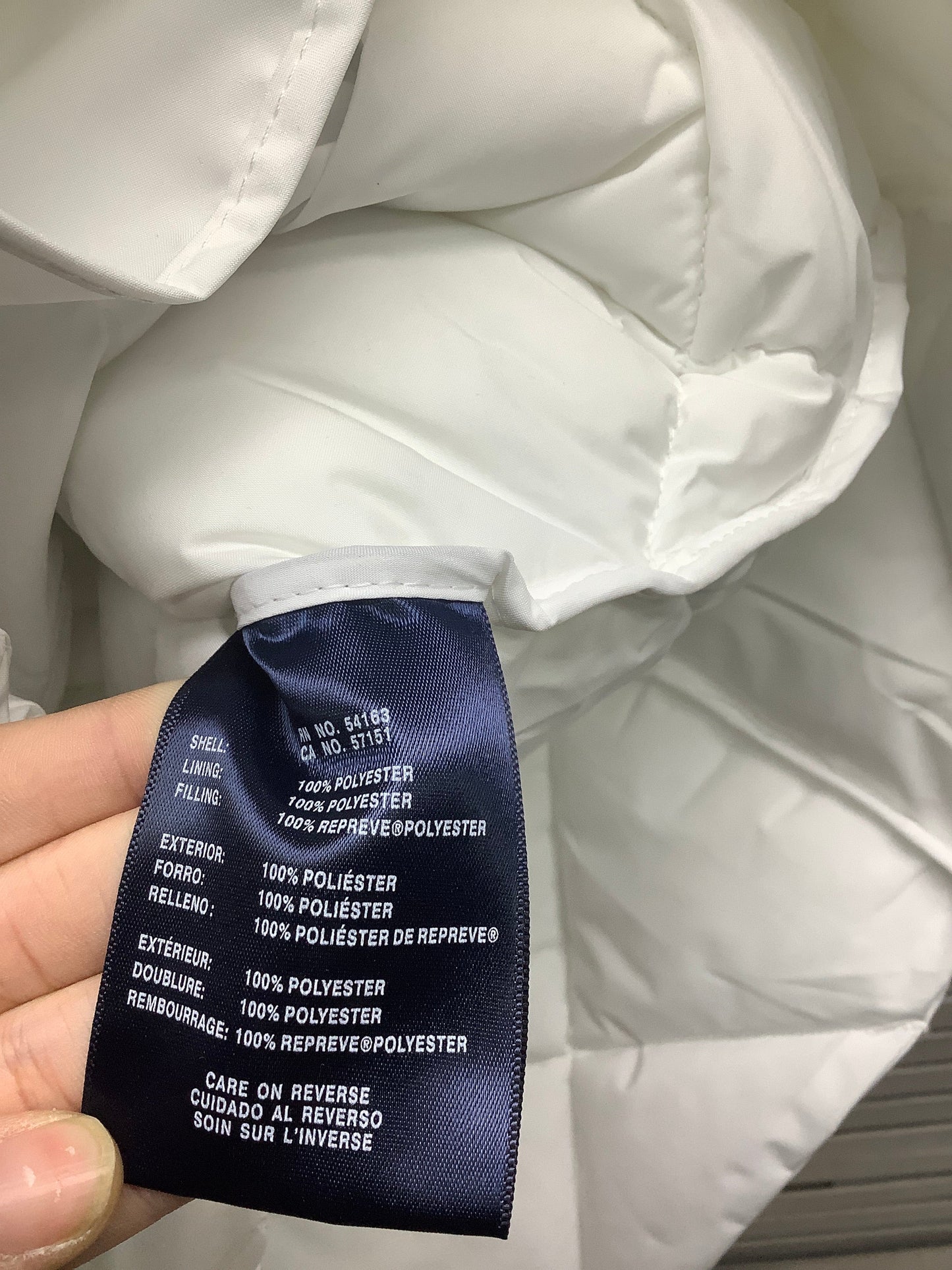 Coat Puffer & Quilted By Tommy Hilfiger In White, Size: Xxl
