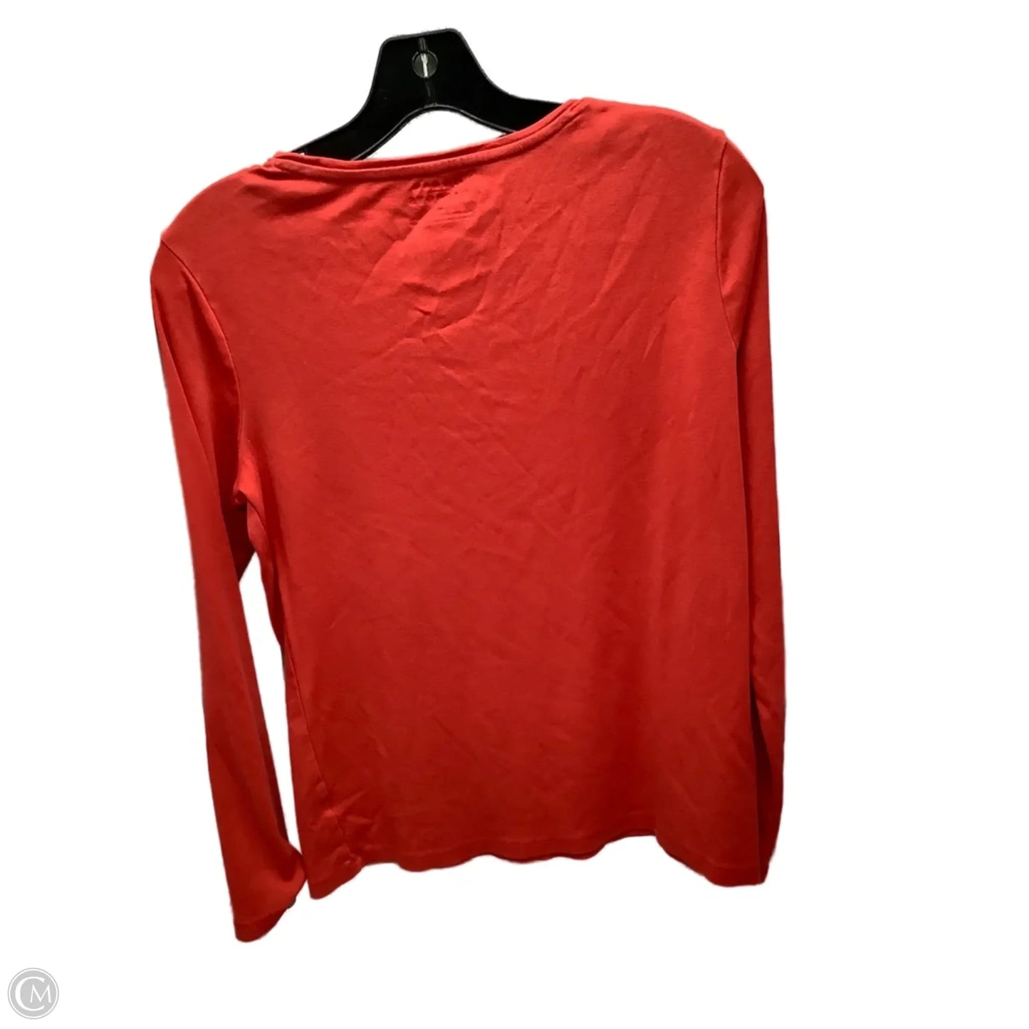 Top Long Sleeve By Talbots In Red, Size: M