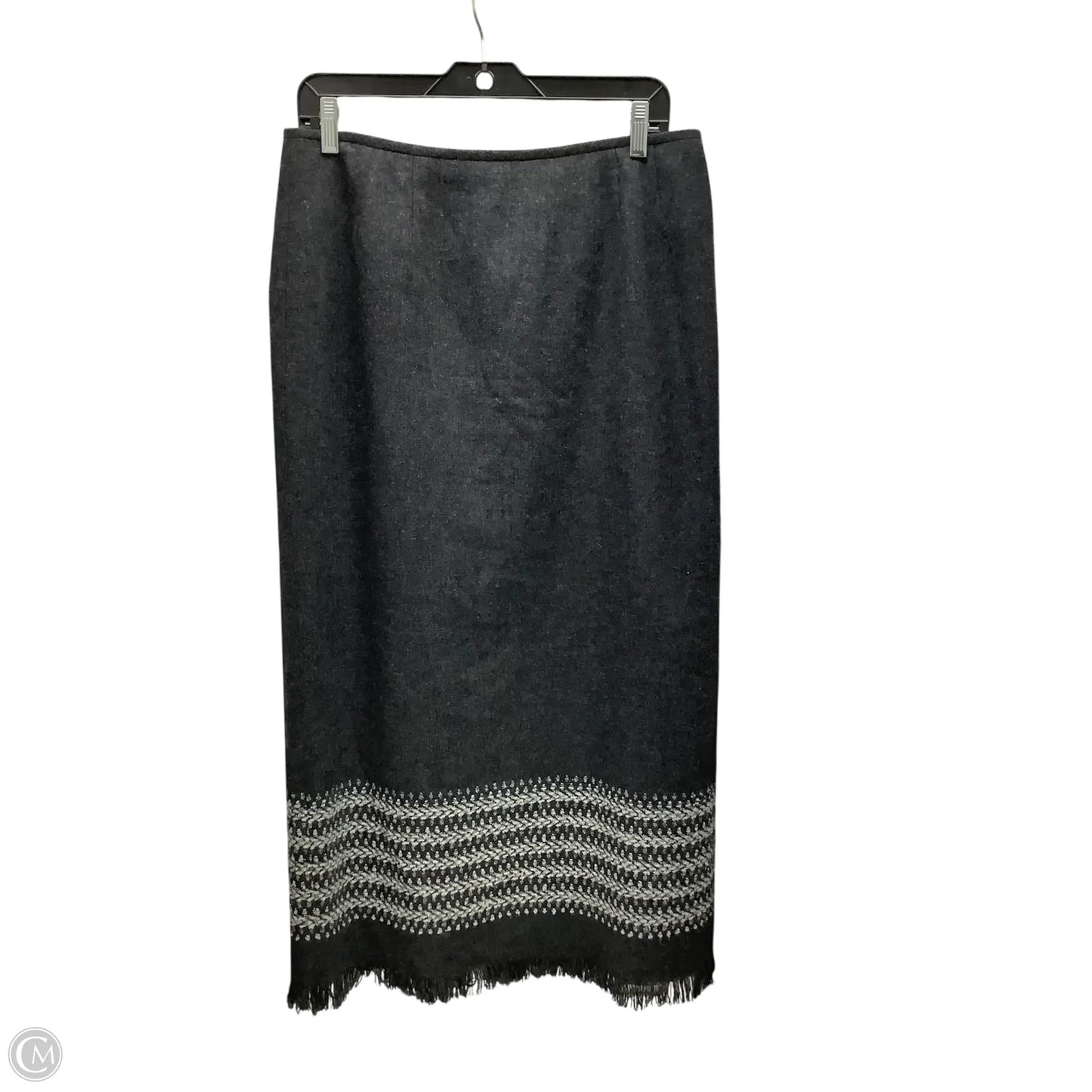 Skirt Maxi By Clothes Mentor In Grey, Size: 12p