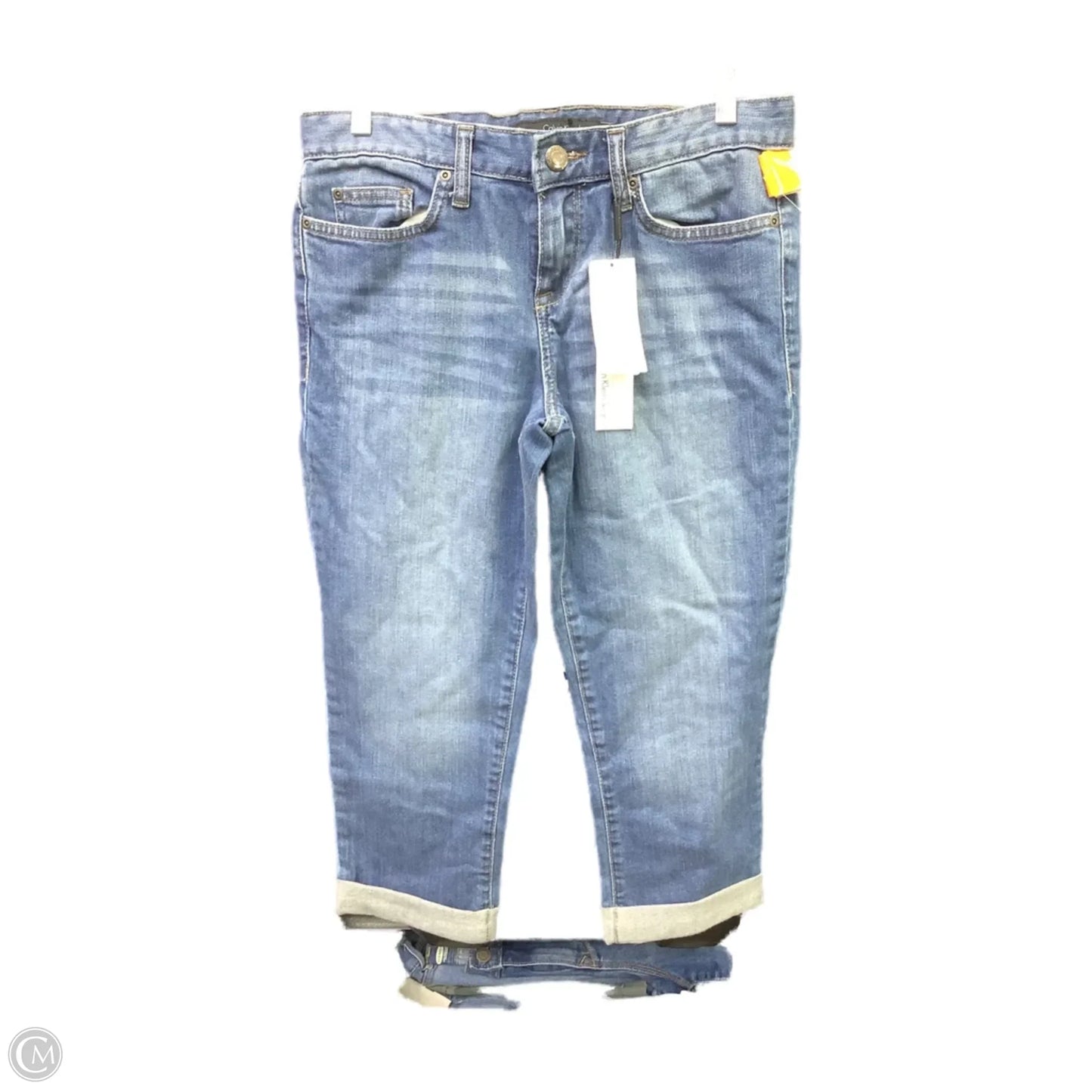 Capris By Calvin Klein In Blue Denim, Size: 2