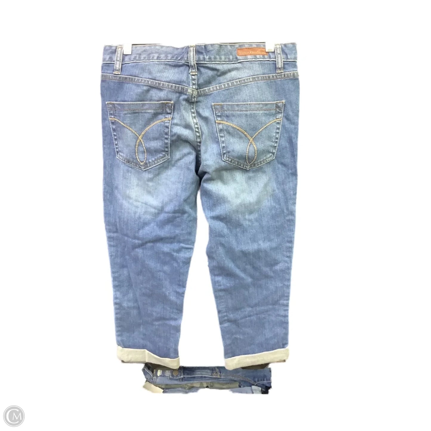 Capris By Calvin Klein In Blue Denim, Size: 2