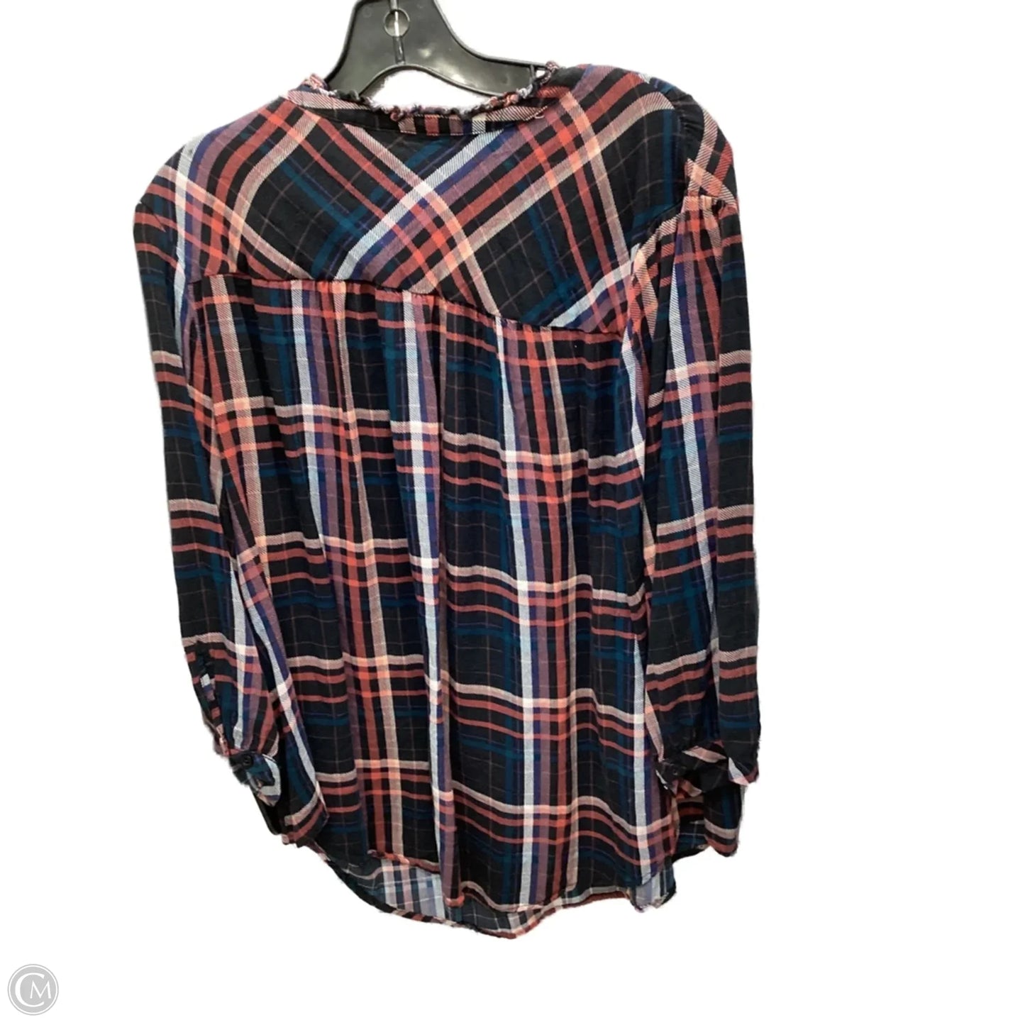Top 3/4 Sleeve By Torrid In Plaid Pattern, Size: 1x