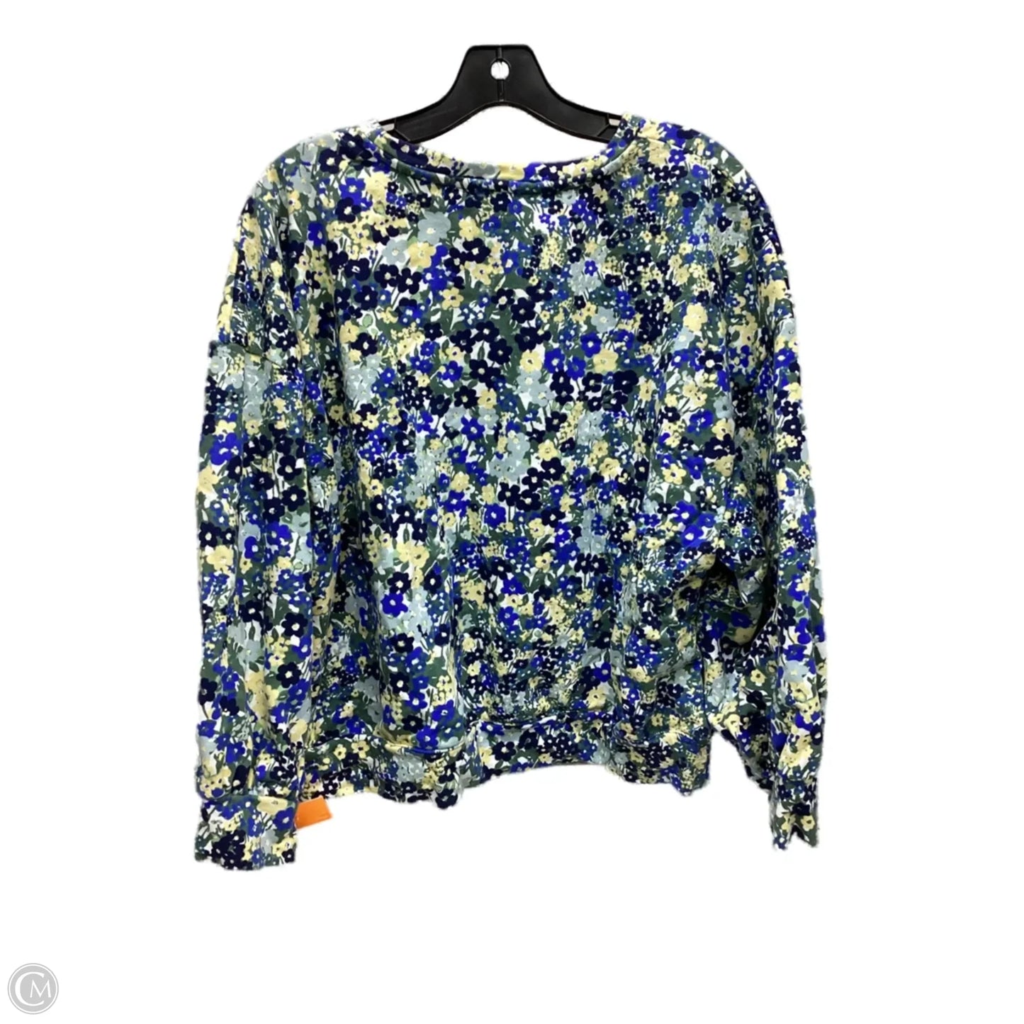 Sweatshirt Crewneck By Ann Taylor In Floral Print, Size: Xl