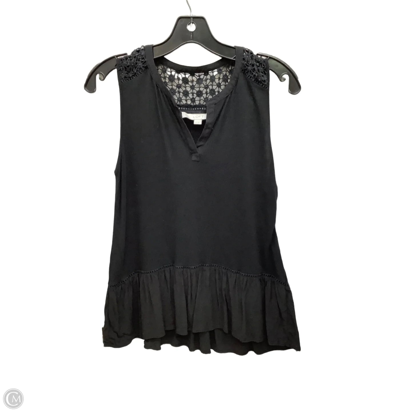 Top Sleeveless By Loft In Black, Size: Xs
