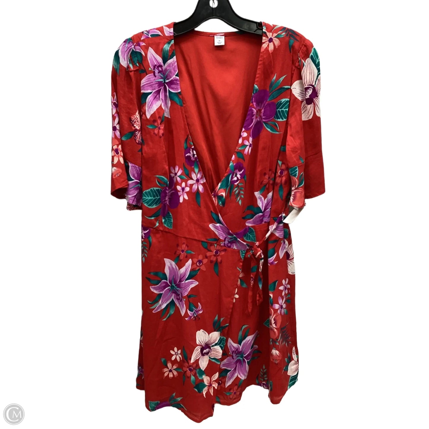 Dress Casual Midi By Old Navy In Floral Print, Size: M