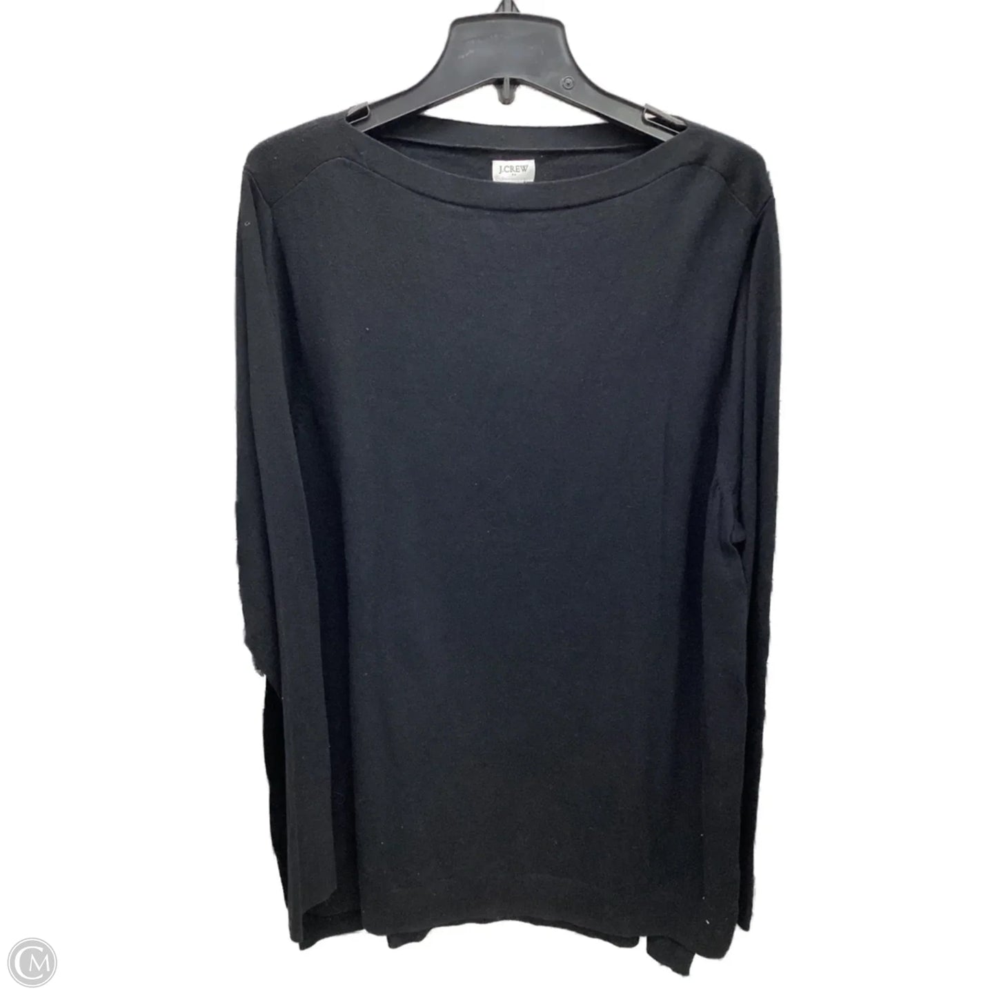 Top Long Sleeve By J. Crew In Black, Size: Xxl