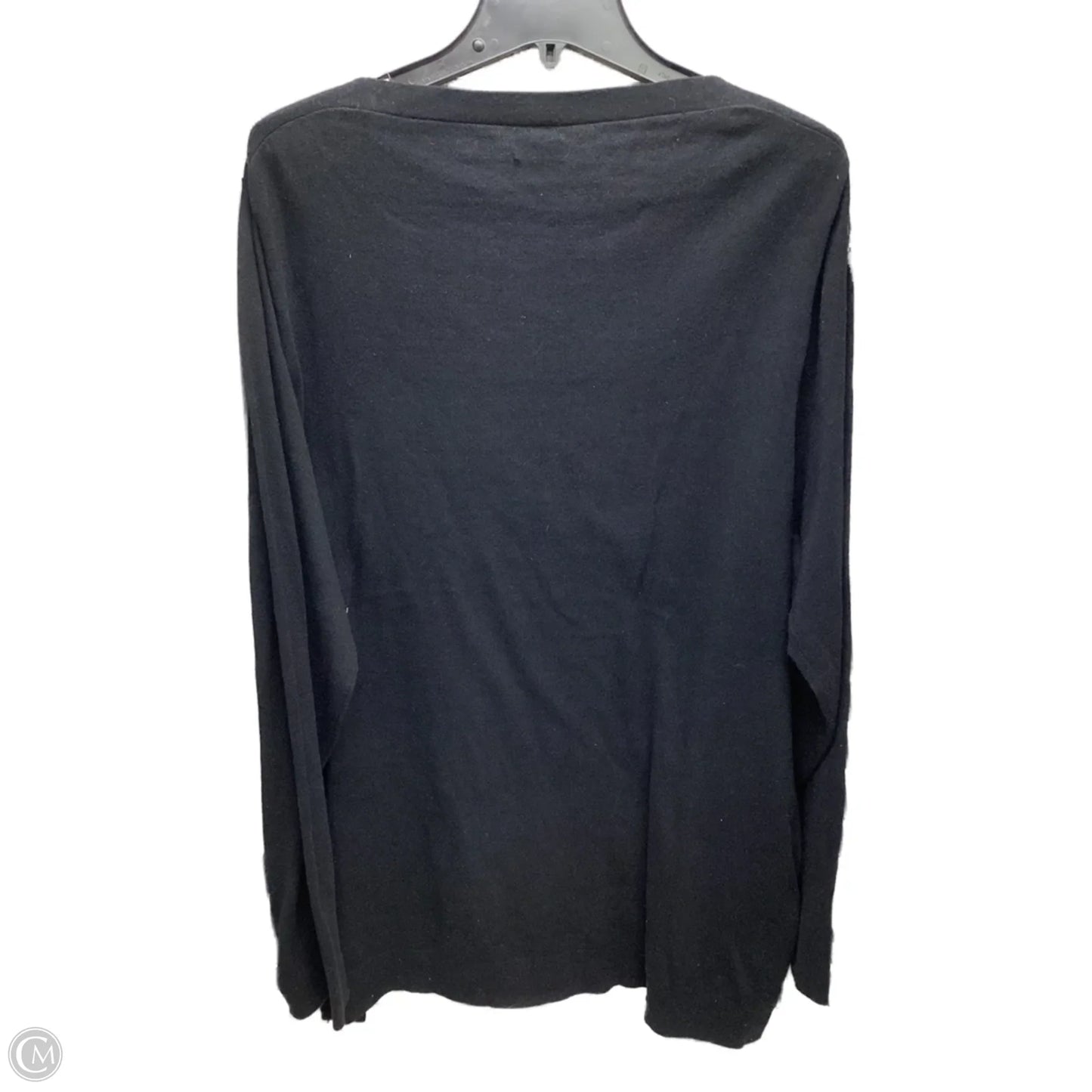 Top Long Sleeve By J. Crew In Black, Size: Xxl