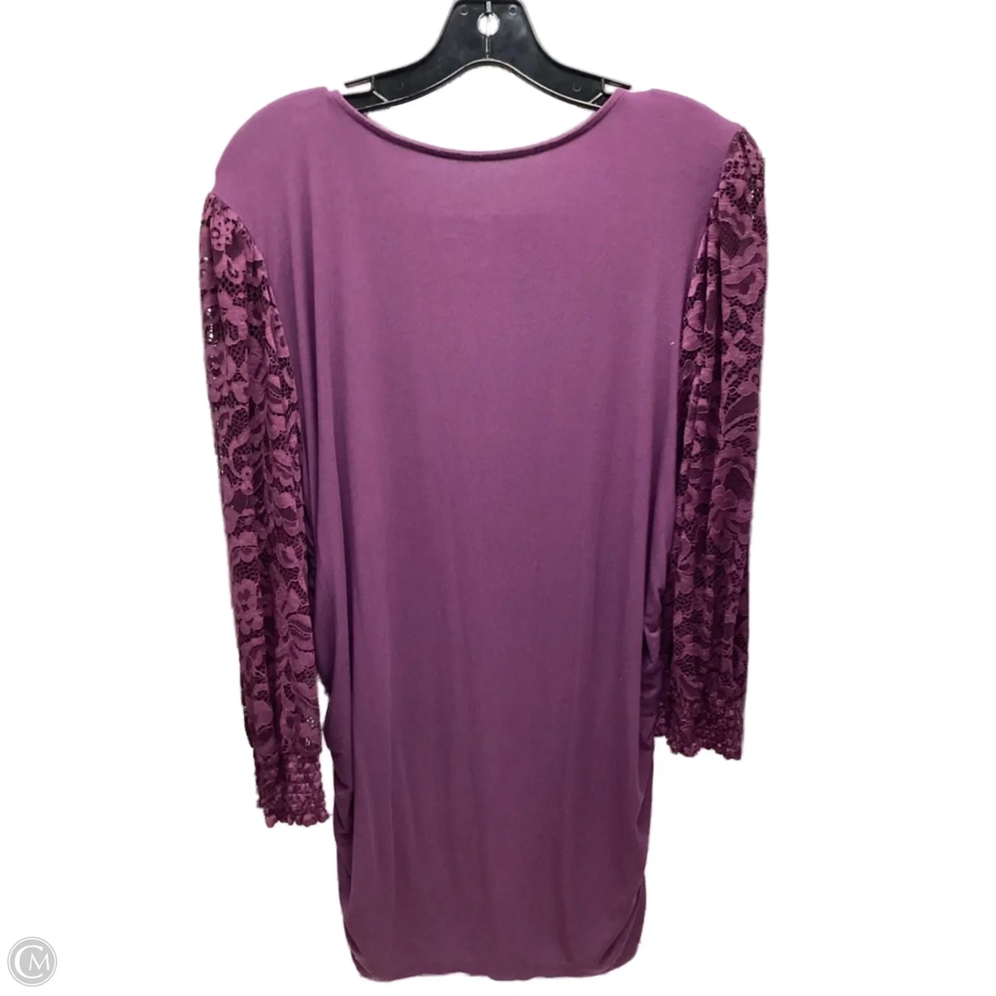 Top Long Sleeve By Torrid In Maroon, Size: 2x