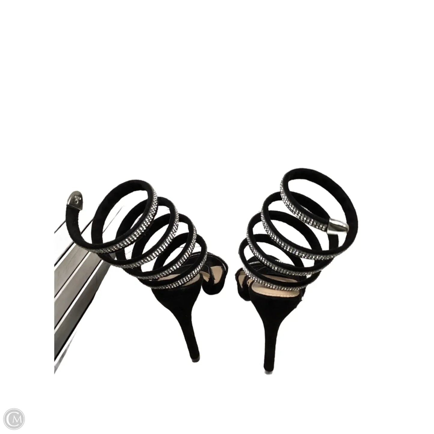 Sandals Heels Stiletto By Clothes Mentor In Black, Size: 7