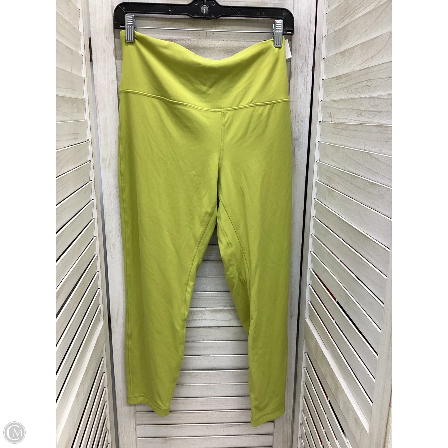 Athletic Leggings By Lululemon In Yellow, Size: 14