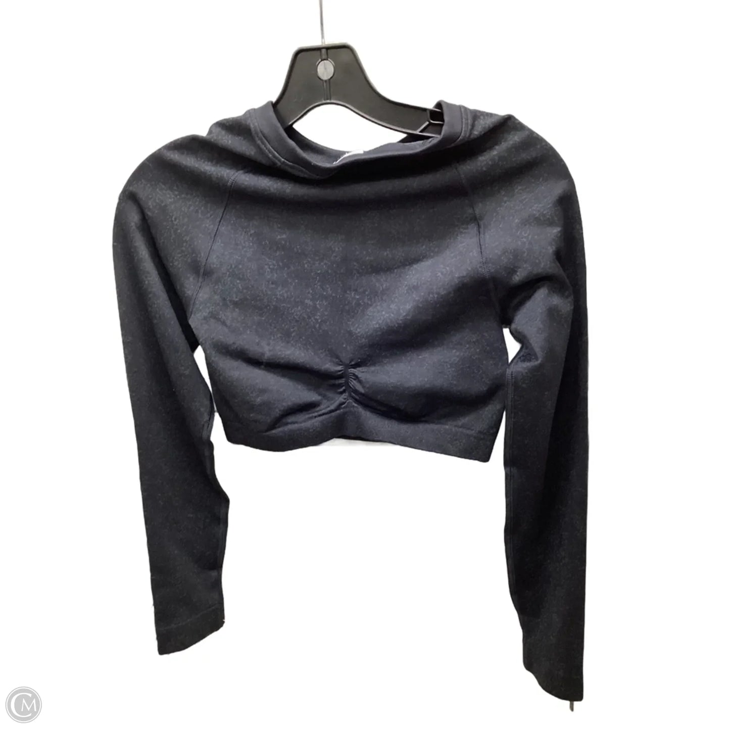 Athletic Top Long Sleeve Crewneck By Gym Shark In Black, Size: Xs