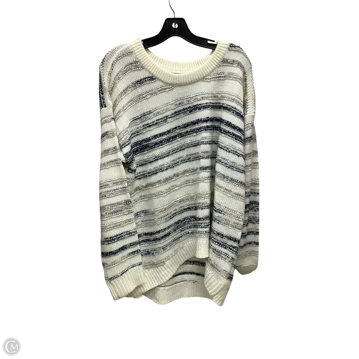 Sweater By Calvin Klein In Striped Pattern, Size: Xl