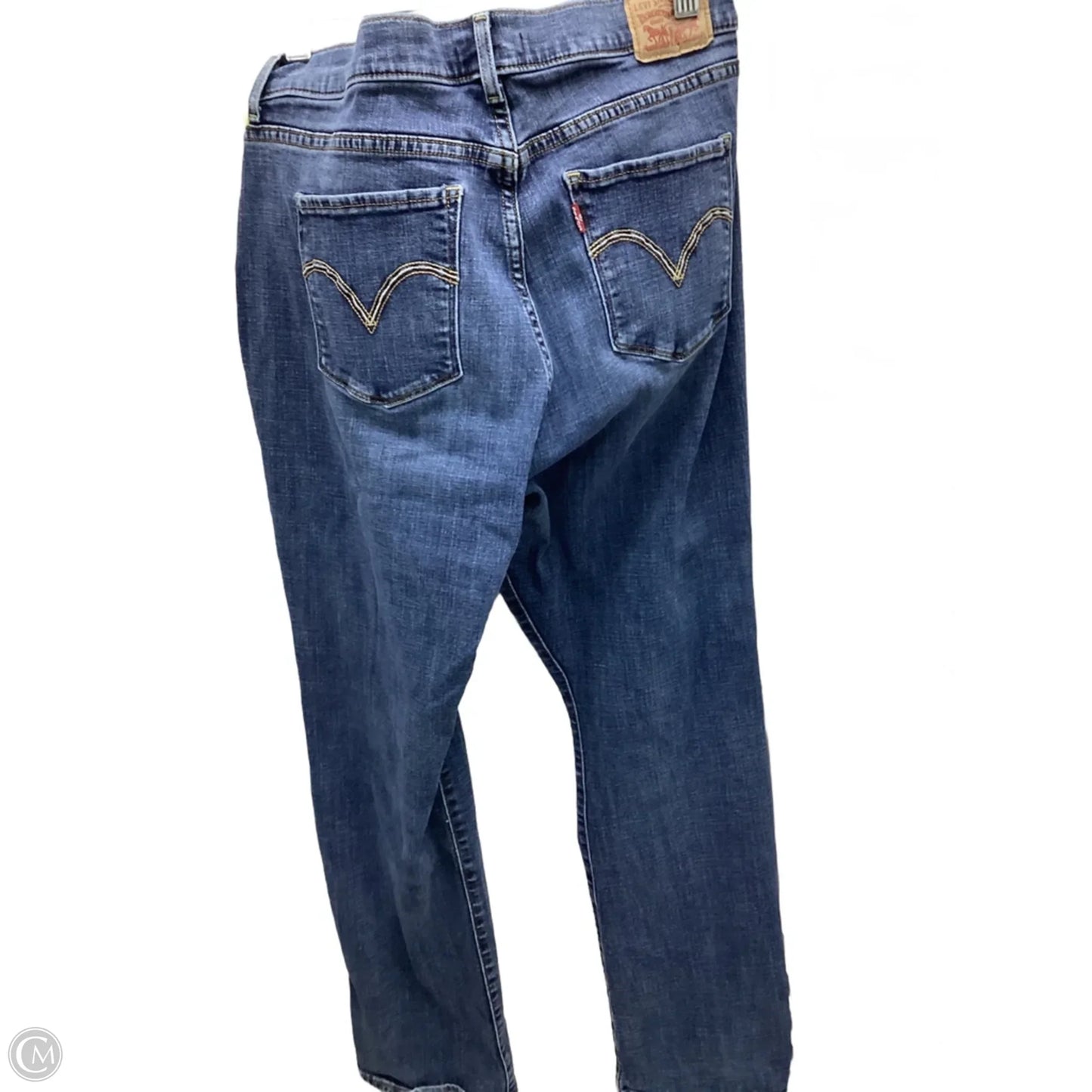 Jeans Boot Cut By Levis In Blue Denim, Size: 16