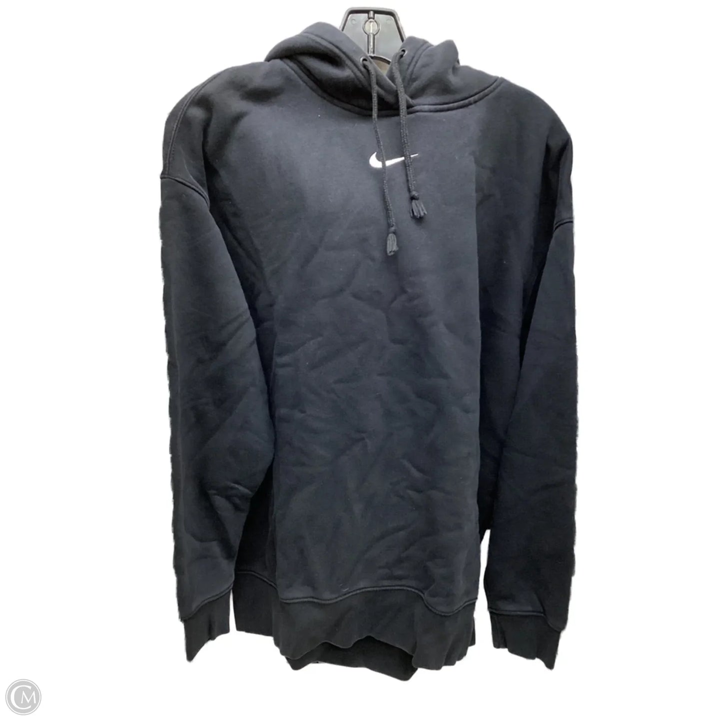 Sweatshirt Hoodie By Nike In Black, Size: M