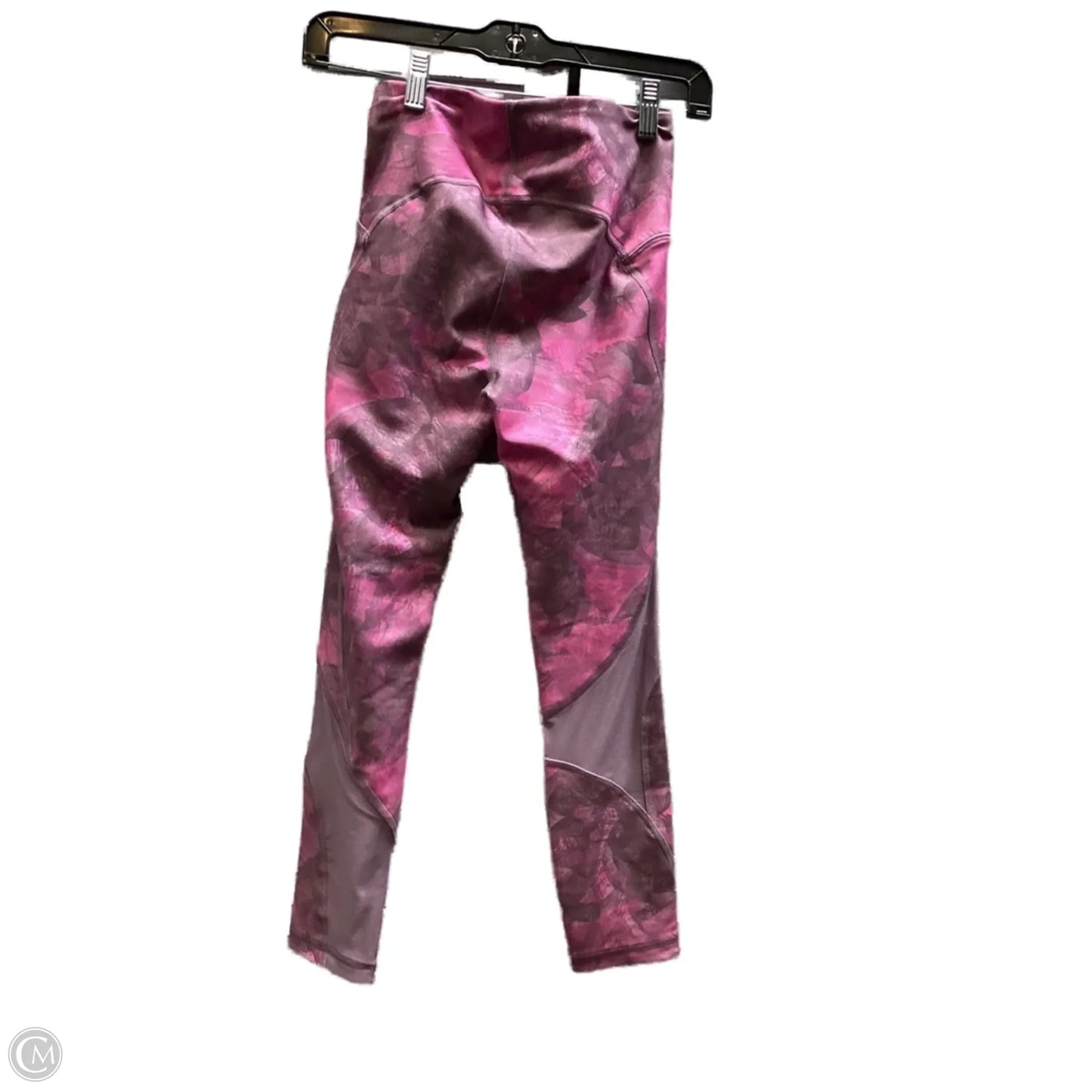 Athletic Leggings By Under Armour In Pink & Purple, Size: S