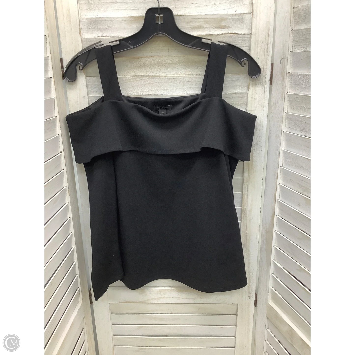 Top Long Sleeve By Ann Taylor In Black, Size: Xs