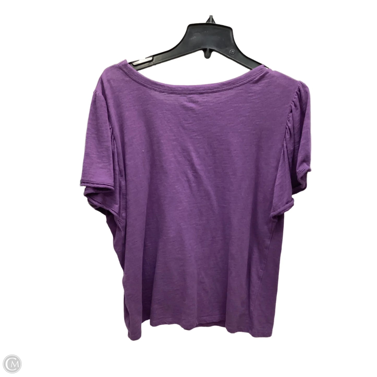 Top Short Sleeve By Sonoma In Purple, Size: Xl