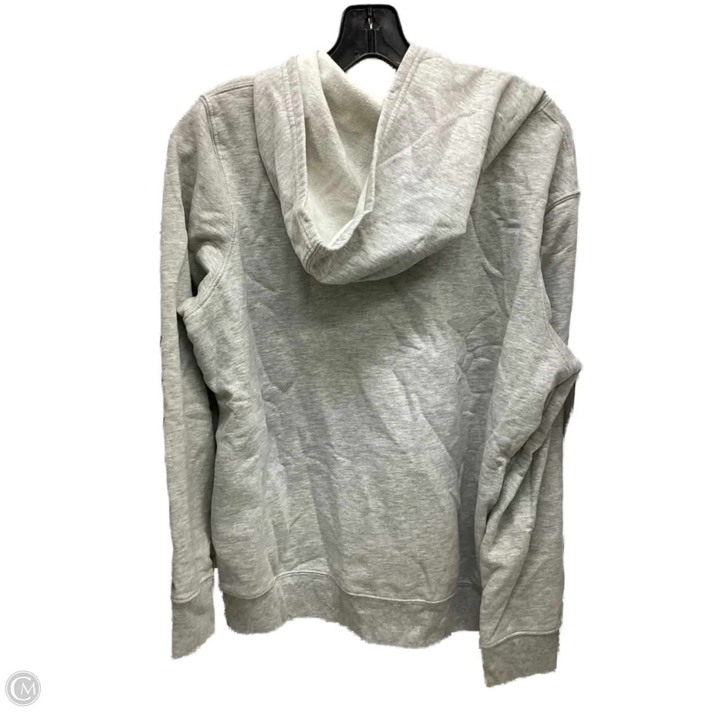 Sweatshirt Hoodie By Gap In Grey, Size: L