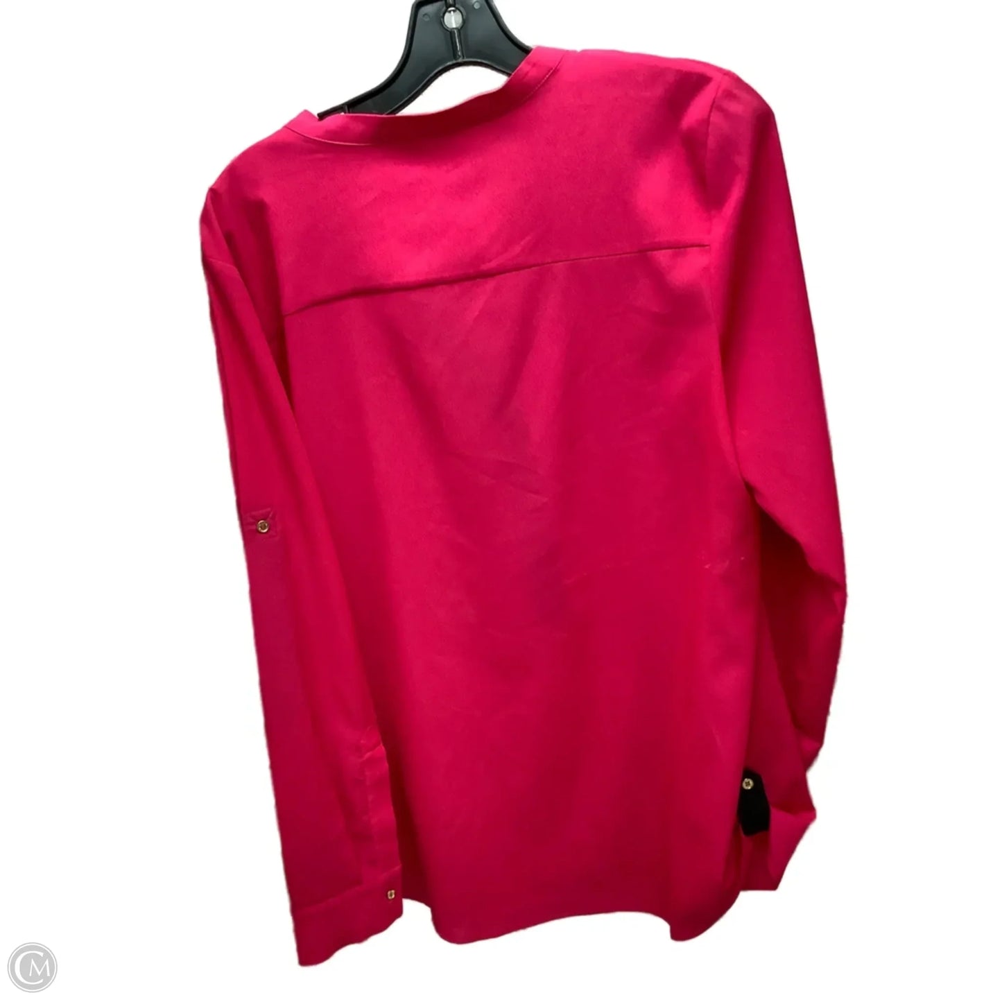 Top Long Sleeve By Calvin Klein In Pink, Size: L