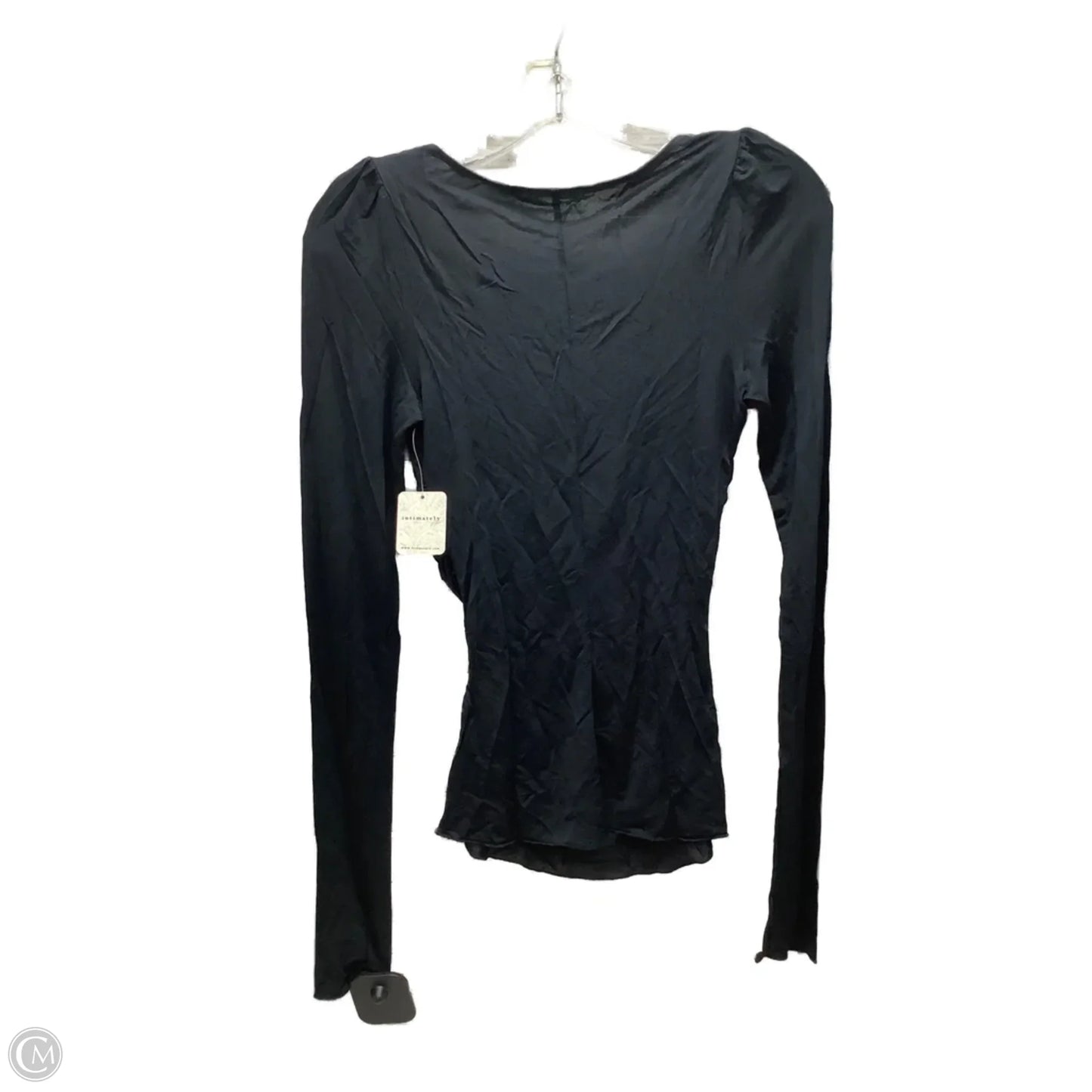 Top Long Sleeve By Free People In Black, Size: S