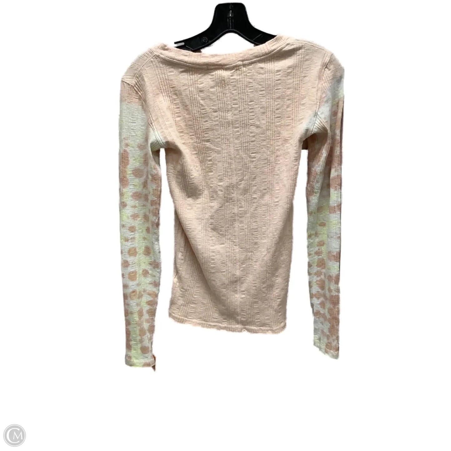Top Long Sleeve By Free People In Pink, Size: S