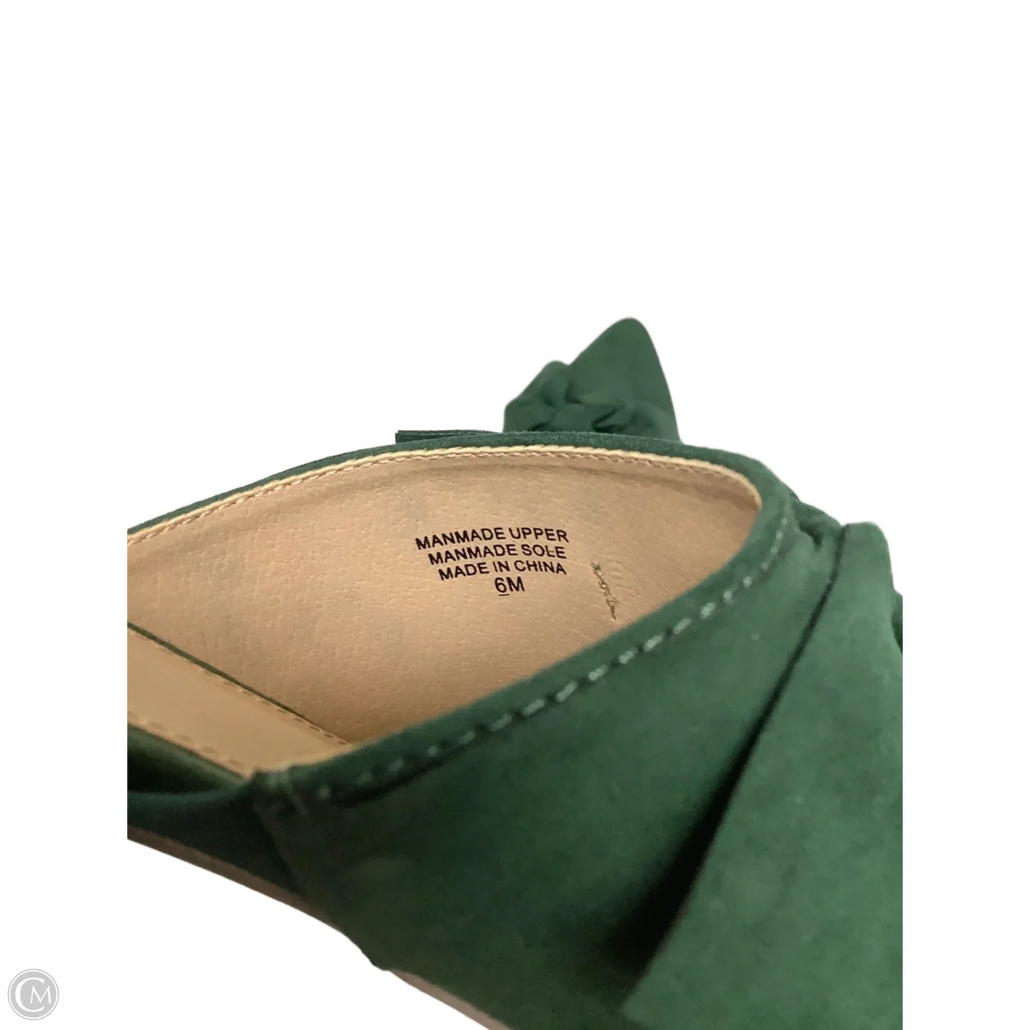 Sandals Flats By Loft In Green, Size: 6