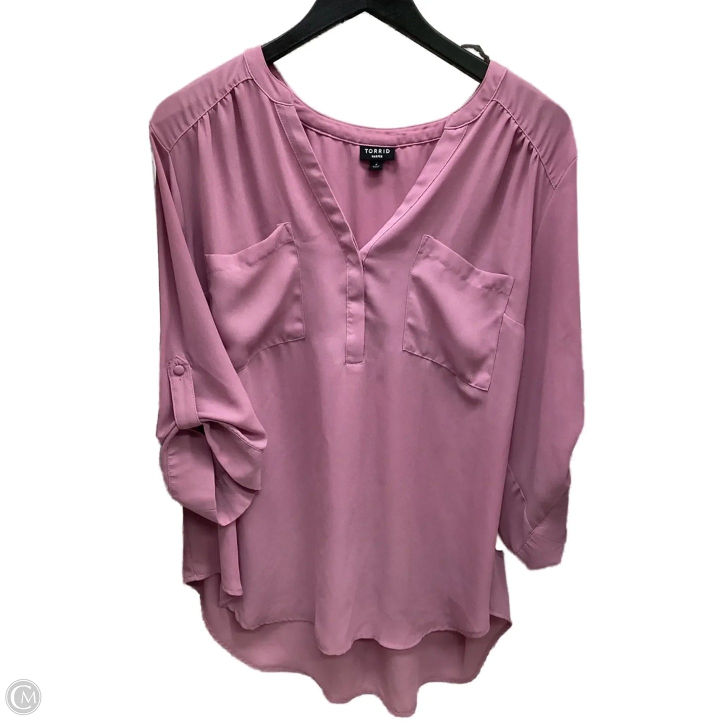 Top Long Sleeve By Torrid In Pink, Size: 2x