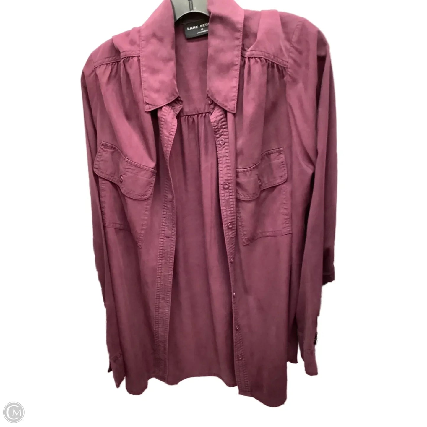 Top Long Sleeve By Lane Bryant In Purple, Size: 20