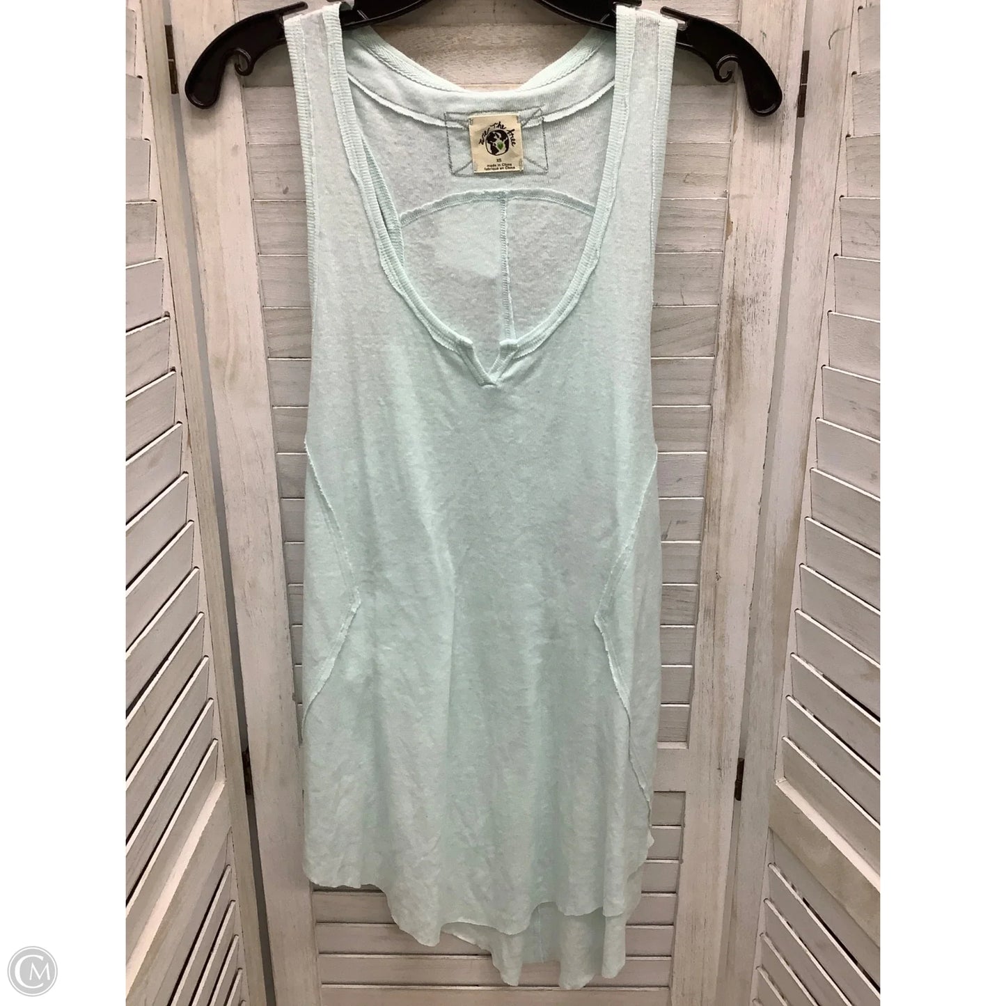 Top Sleeveless By Free People In Teal, Size: Xs