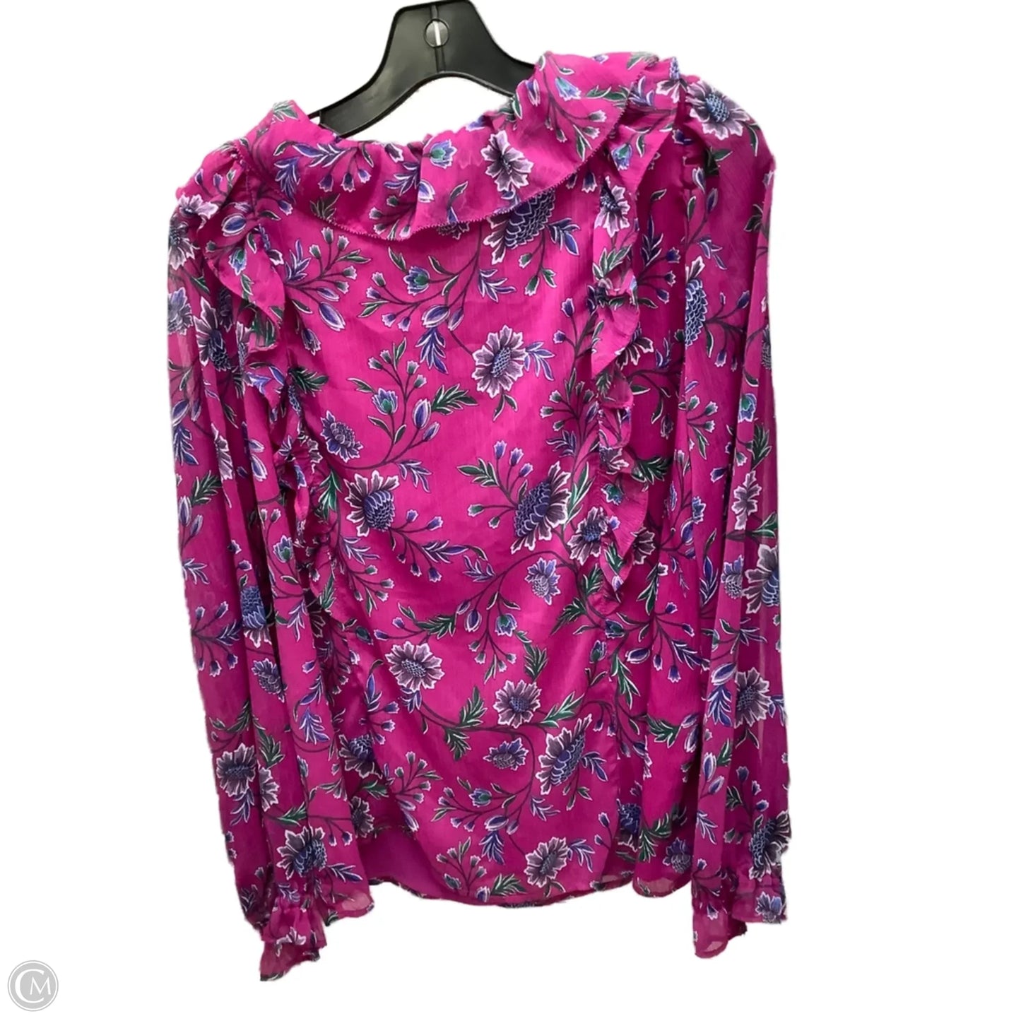 Top Long Sleeve By Loft In Multi-colored, Size: Xl