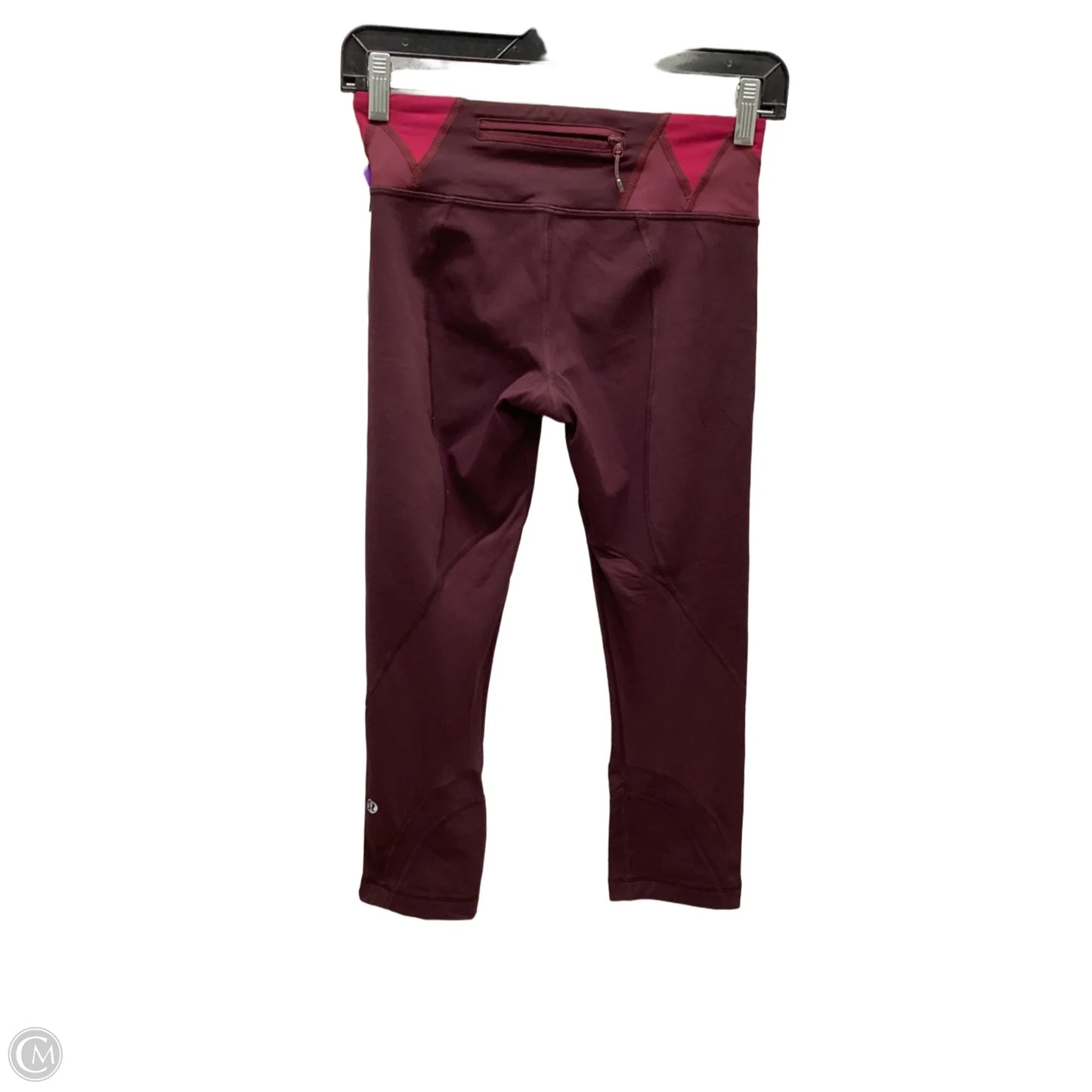 Athletic Leggings By Lululemon In Maroon, Size: 4
