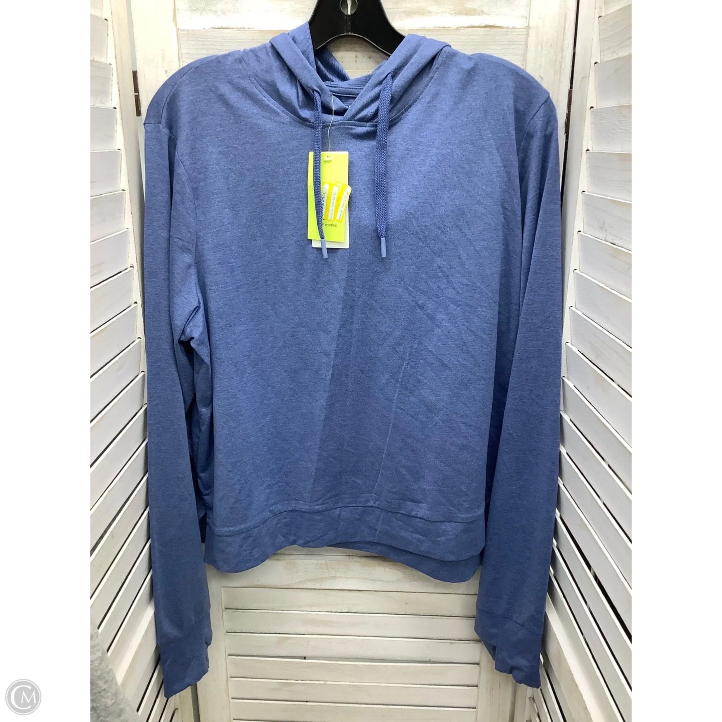 Athletic Top Long Sleeve Hoodie By All In Motion In Blue, Size: Xl