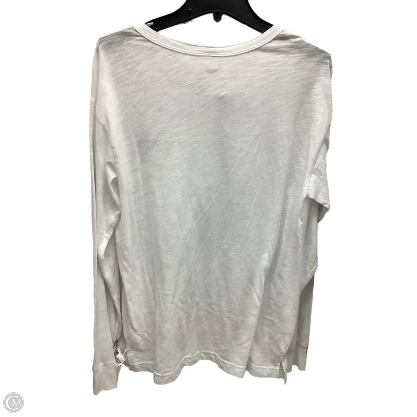Top Long Sleeve By Pink In White, Size: M