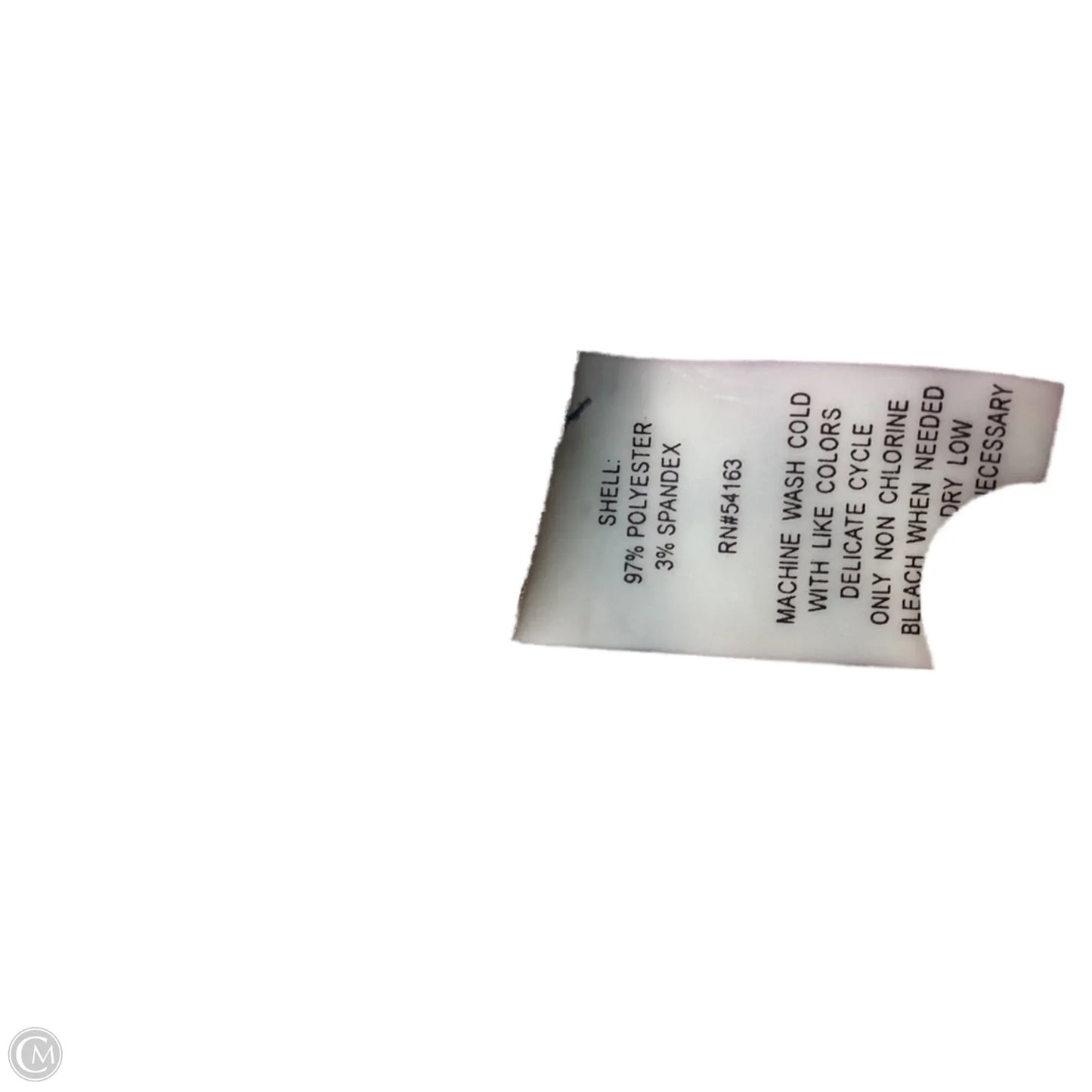 Top Long Sleeve By Calvin Klein In Animal Print, Size: M