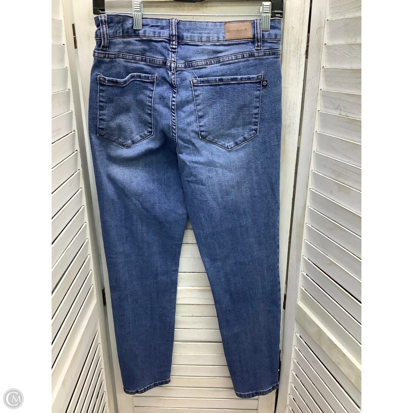 Jeans Skinny By Tahari By Arthur Levine In Blue Denim, Size: 10