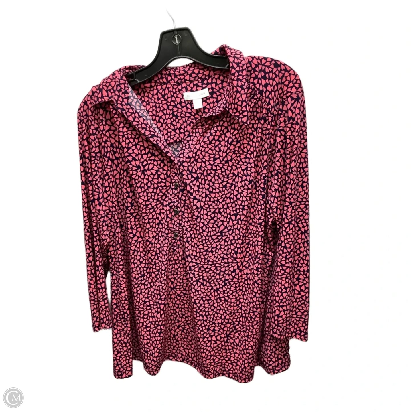 Top Long Sleeve By Charter Club In Multi-colored, Size: Xl