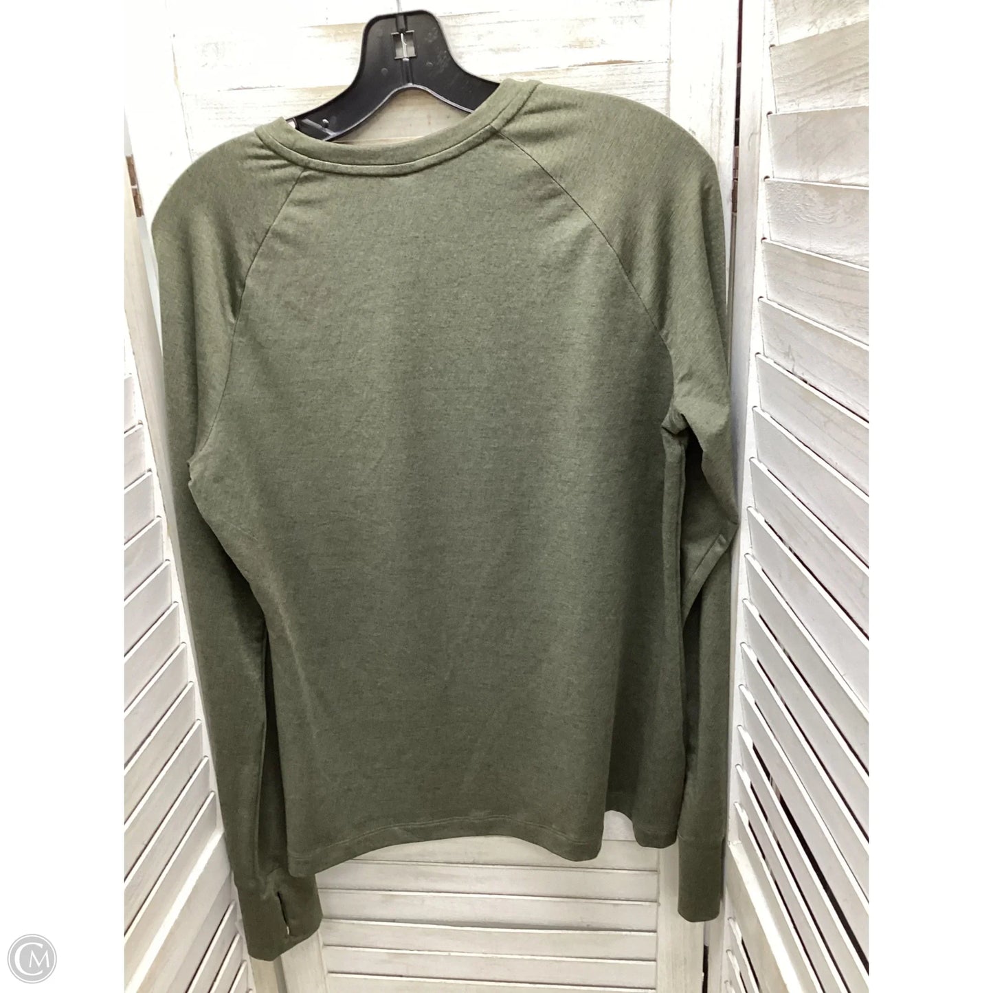 Top Long Sleeve By Athletic Works In Green, Size: L