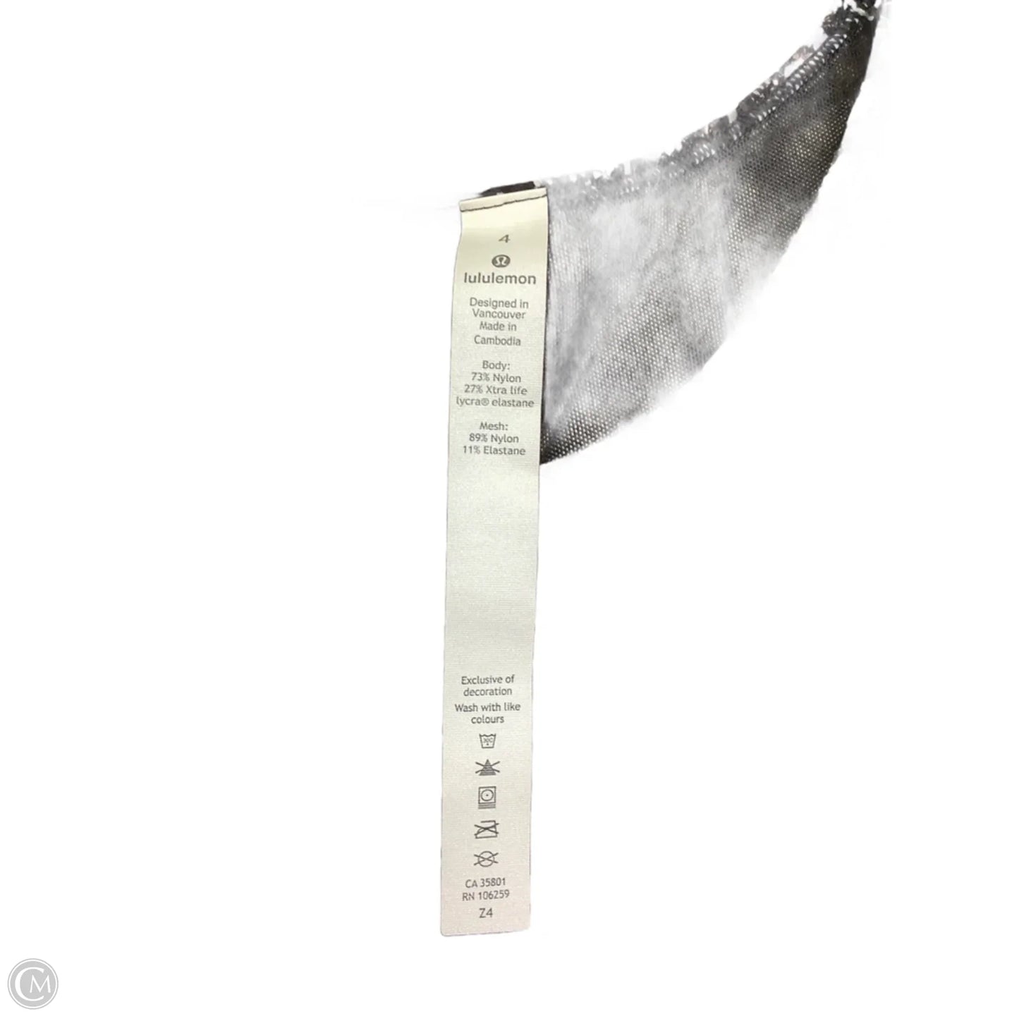 Top Sleeveless By Lululemon In Multi-colored, Size: 4